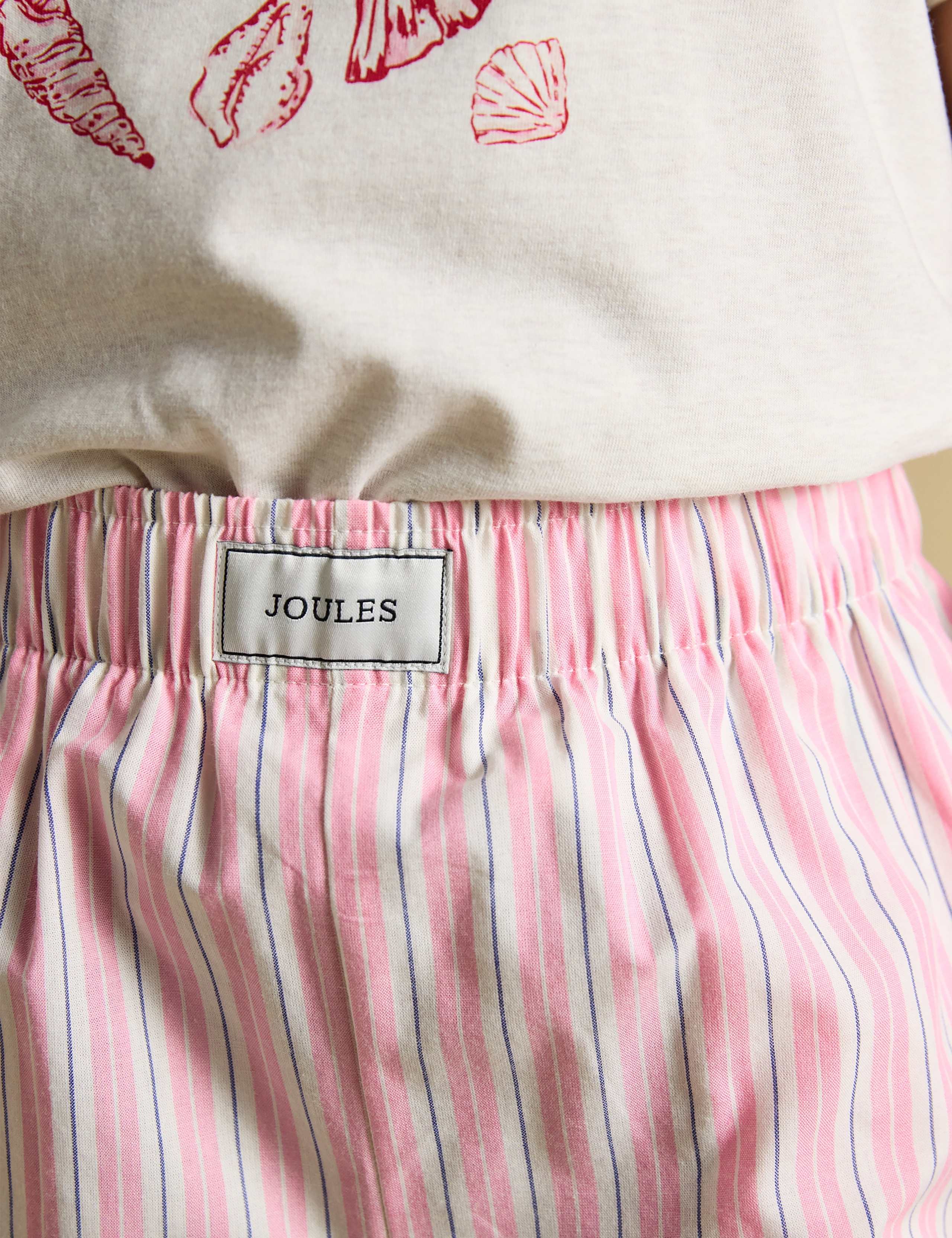 Pure Cotton Shell Striped Shortie Set 5 of 9