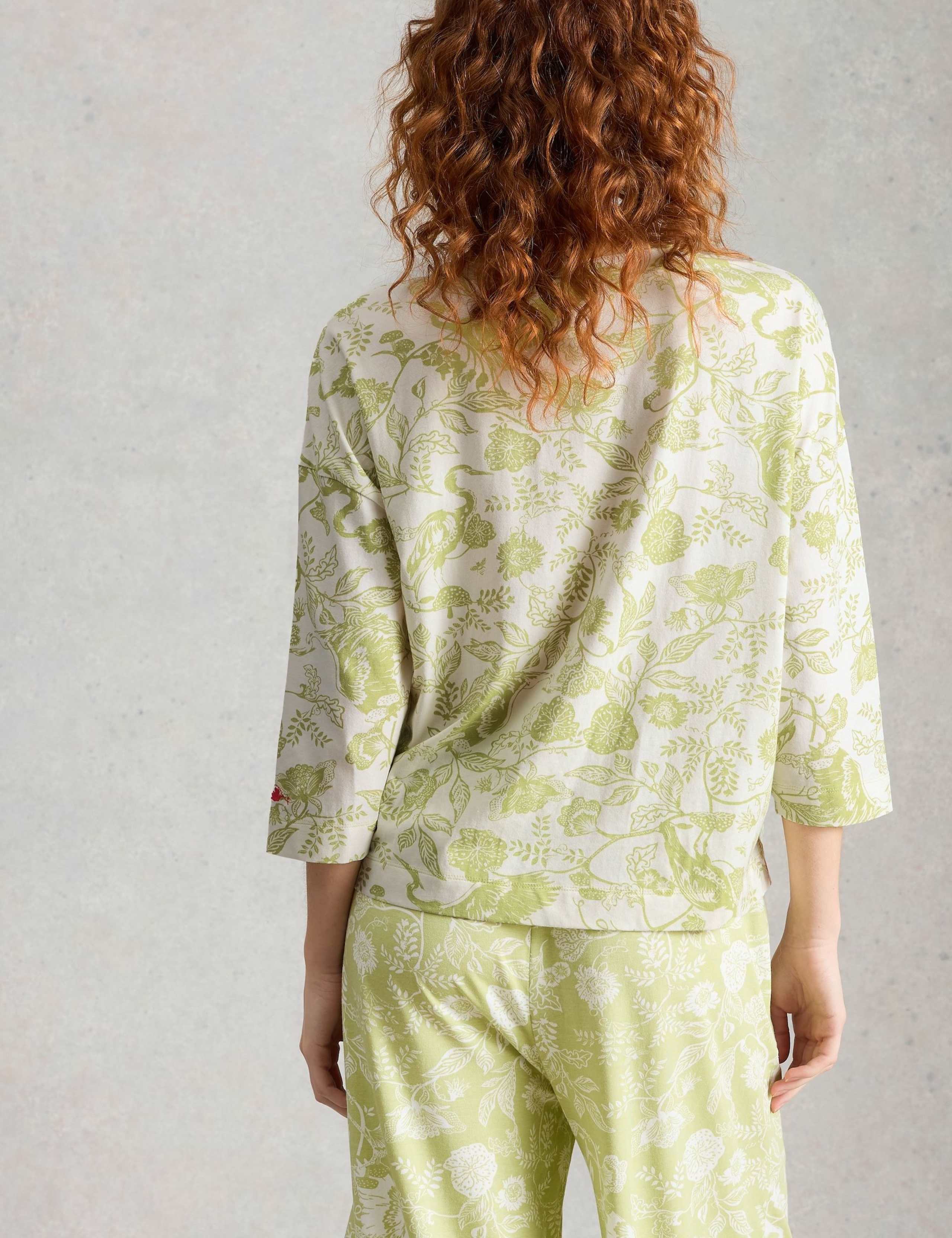 Cotton Modal Floral Pyjama Top 3 of 6