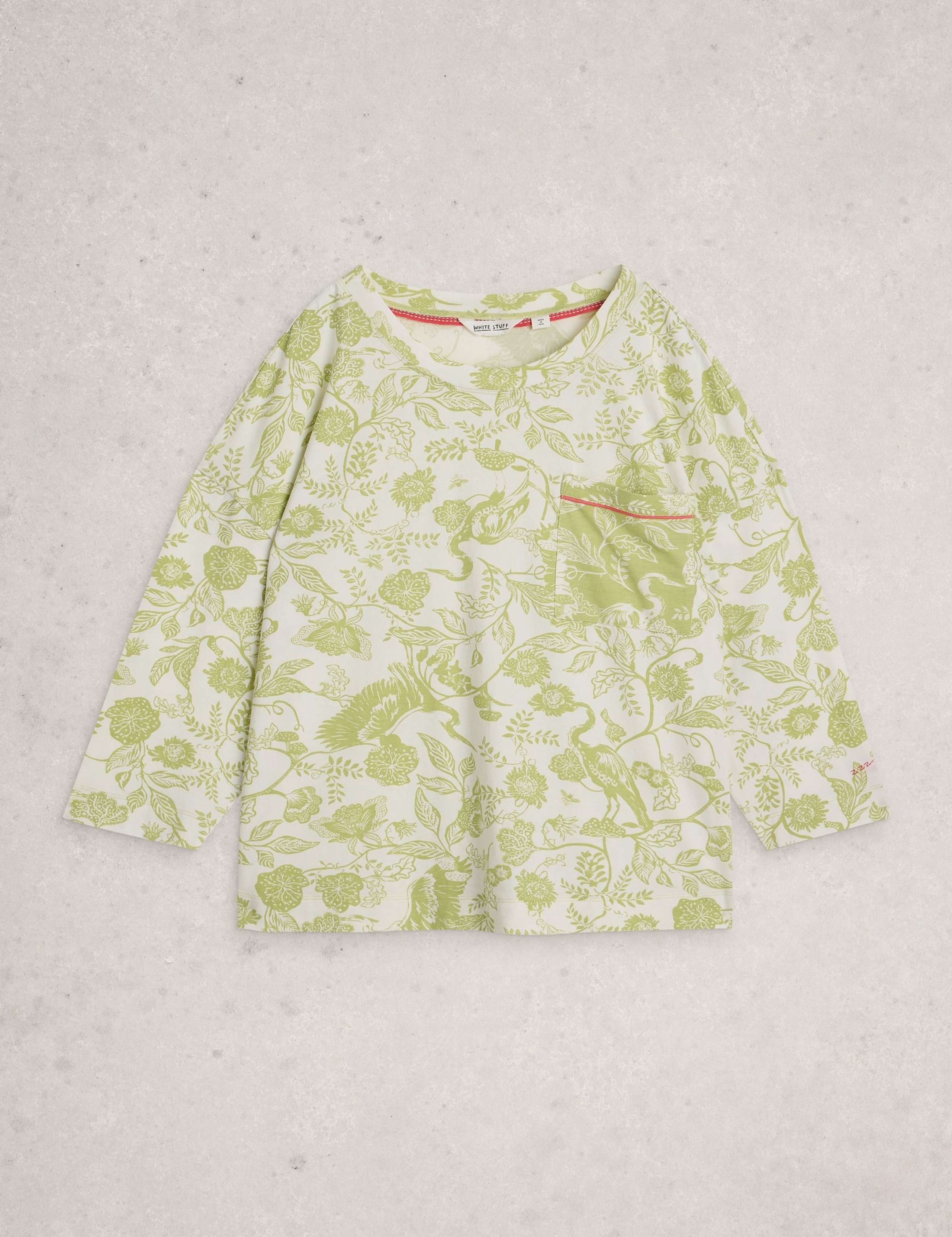 Cotton Modal Floral Pyjama Top 2 of 6