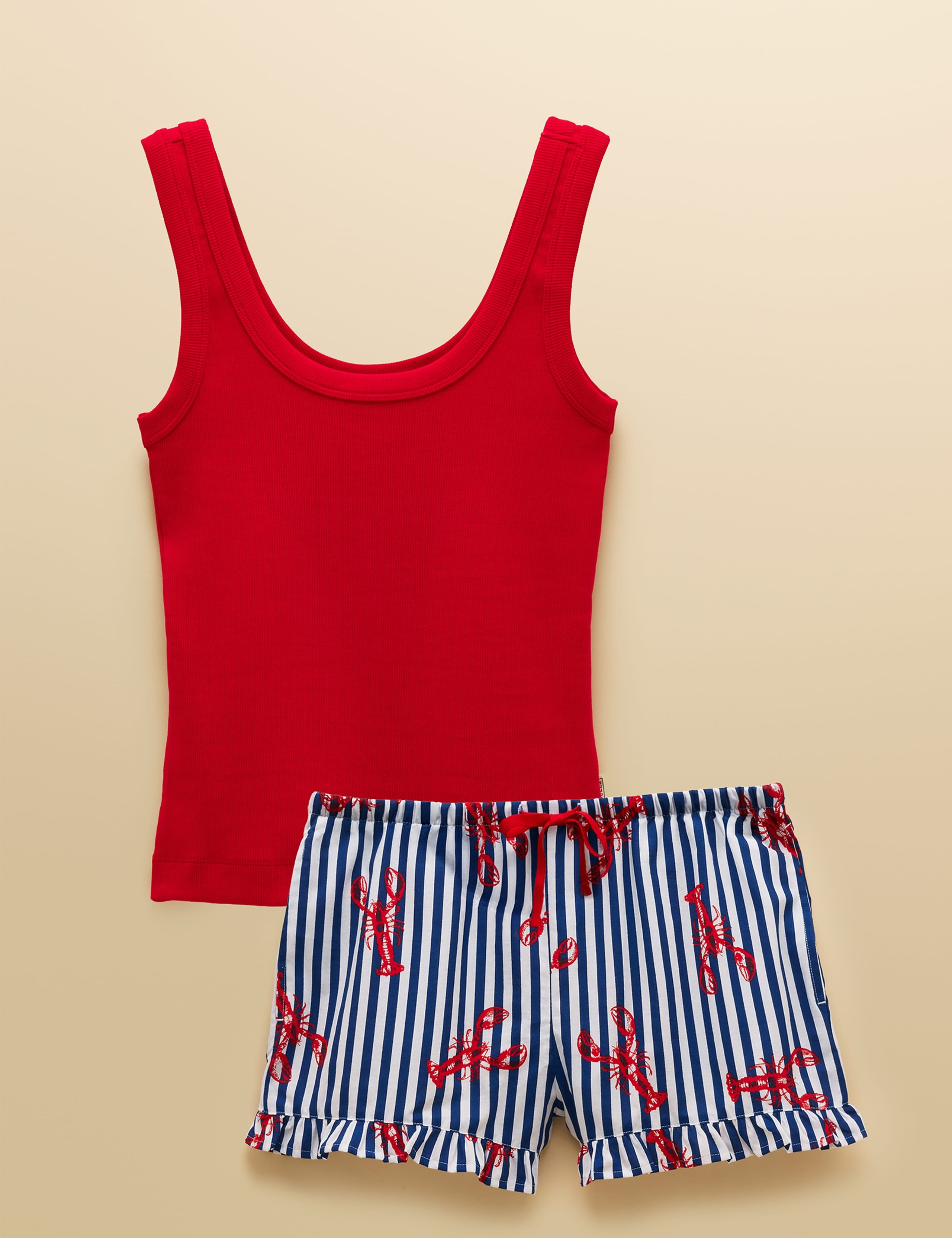 Cotton Rich Lobster Striped Shortie Set 2 of 9