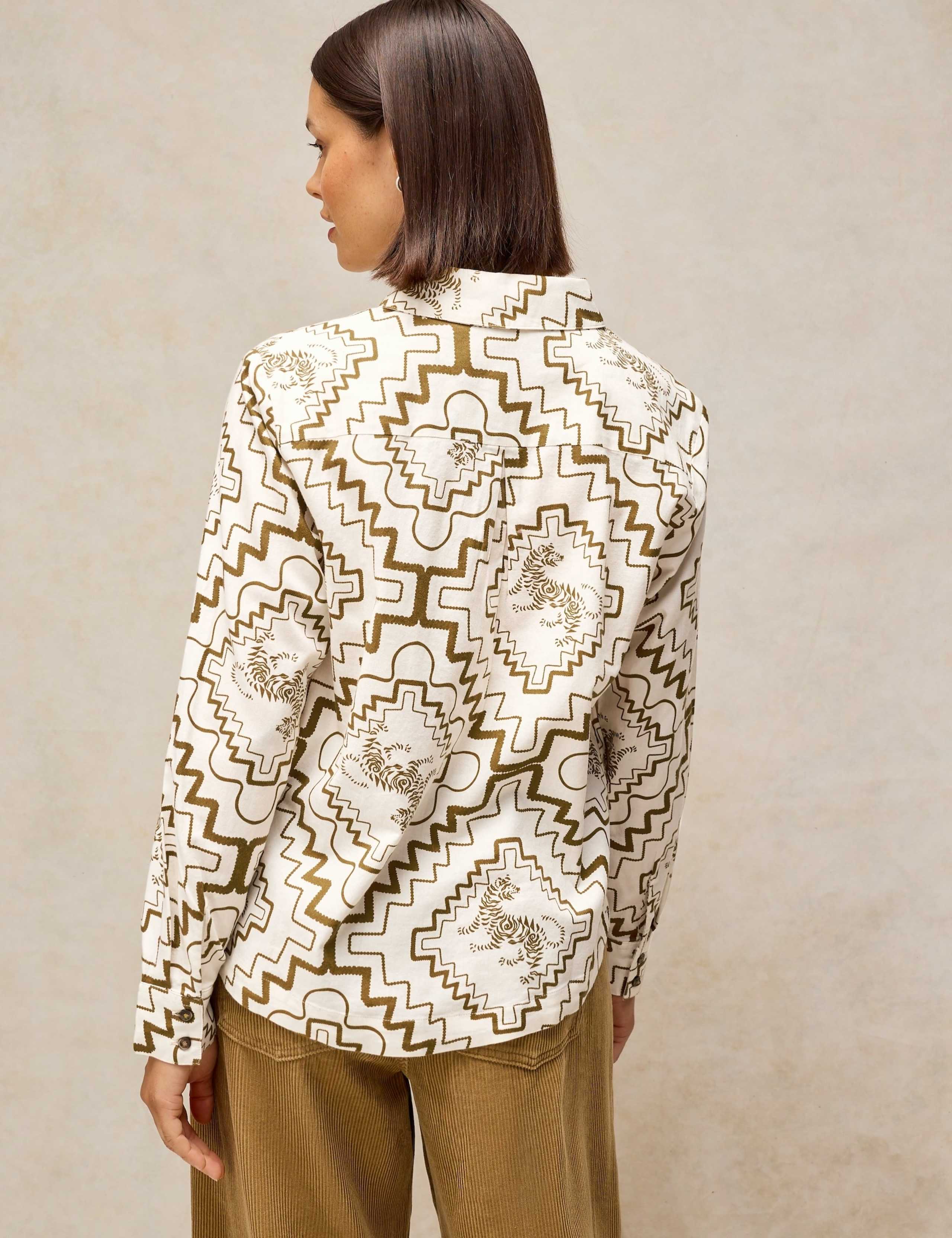 Pure Cotton Embroidery Print Shirt 4 of 6
