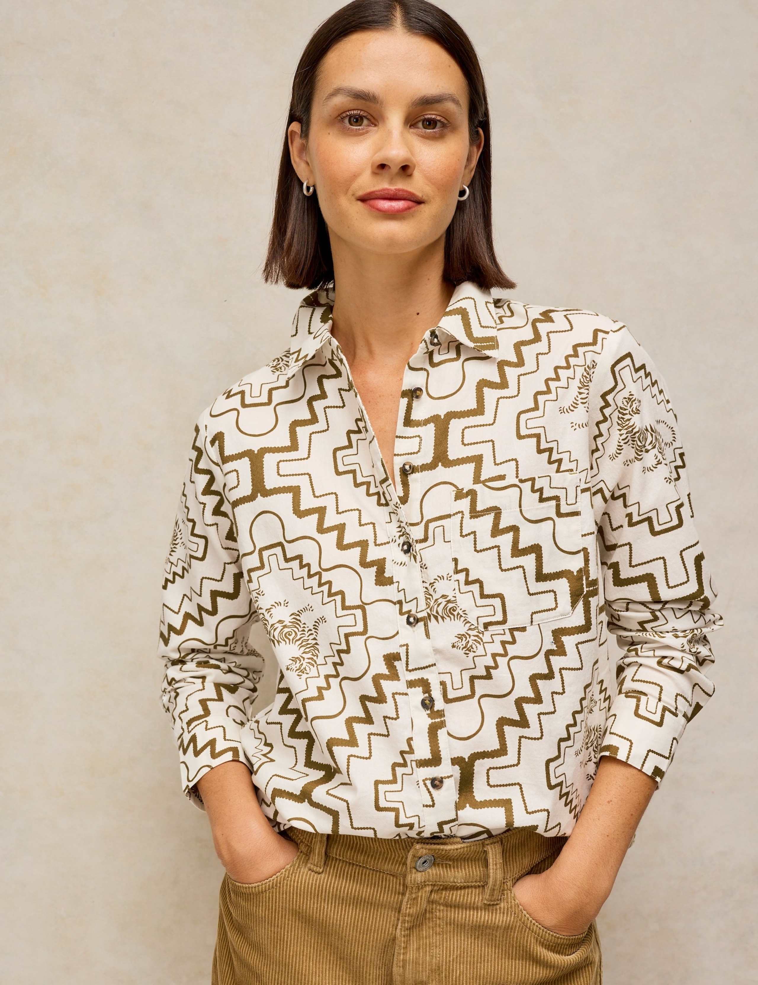 Pure Cotton Embroidery Print Shirt 5 of 6