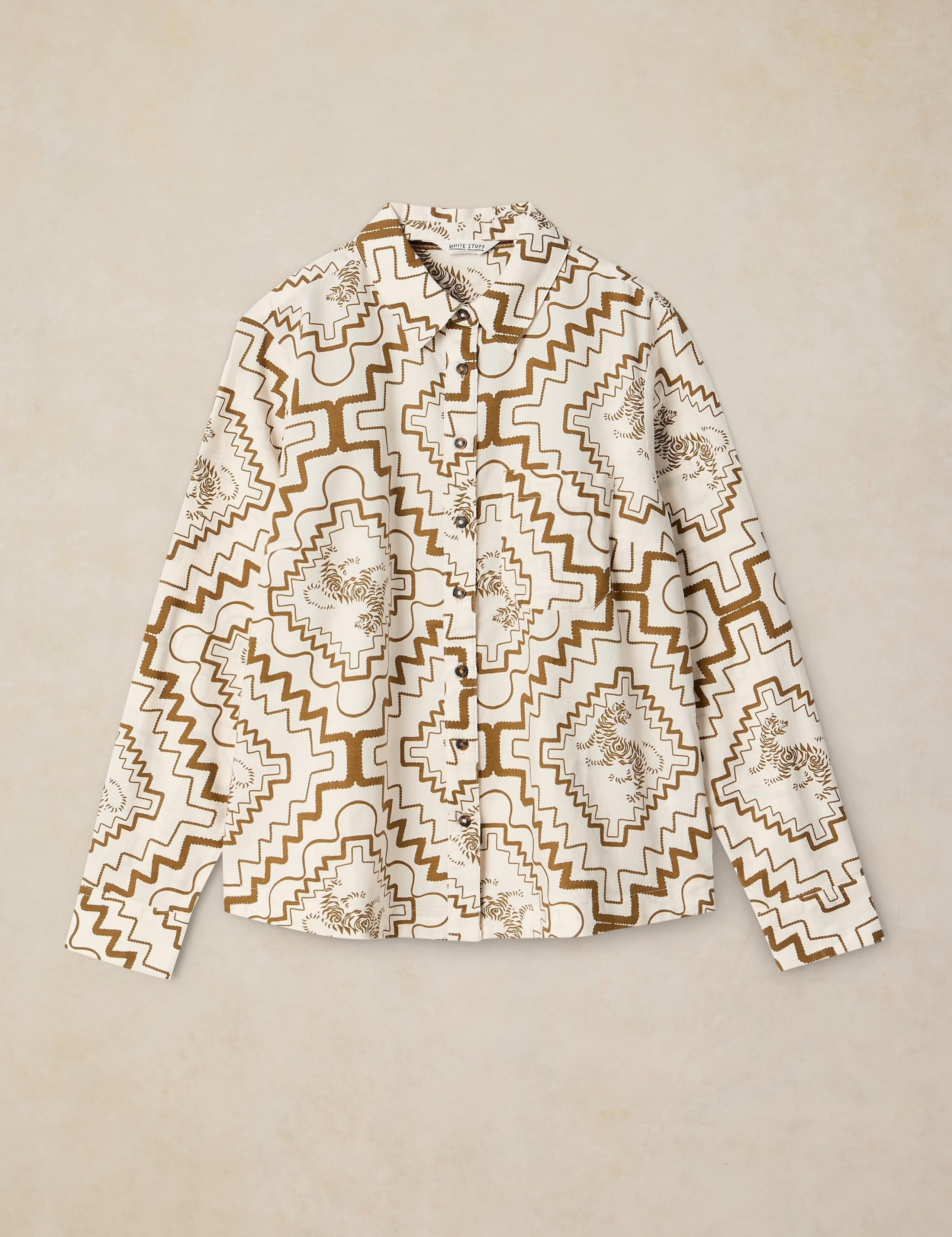 Pure Cotton Embroidery Print Shirt 2 of 6