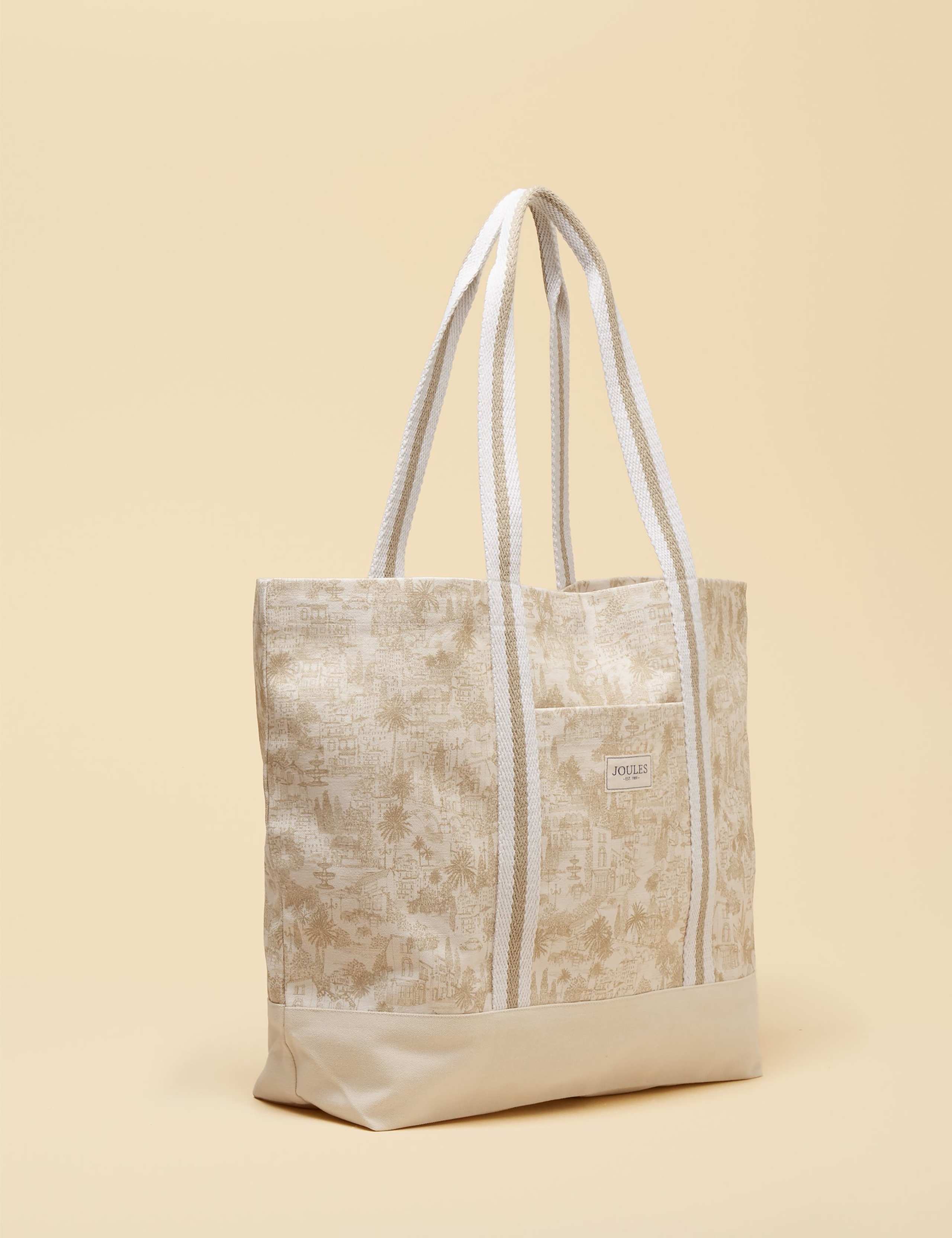 Pure Cotton Toile Print Tote Bag 2 of 8