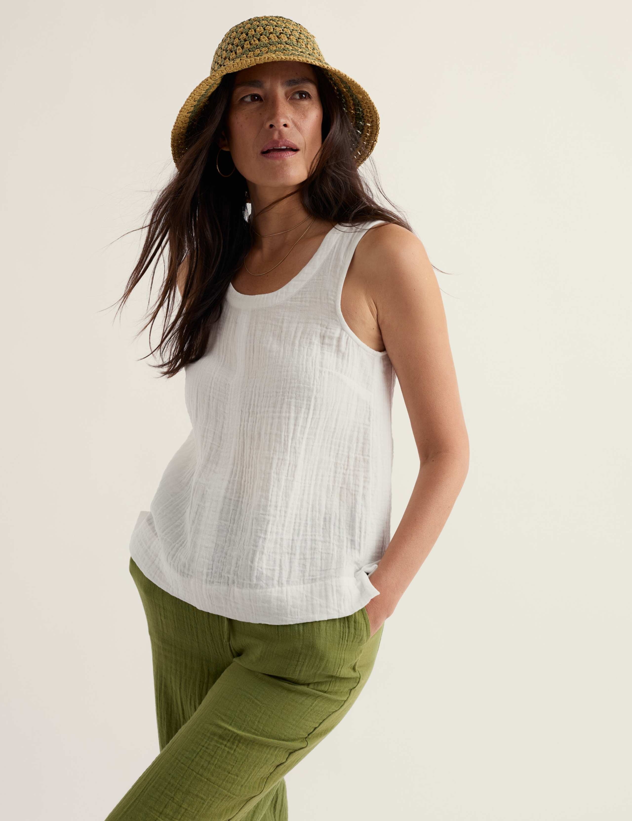 Pure Cotton Textured Vest 3 of 5
