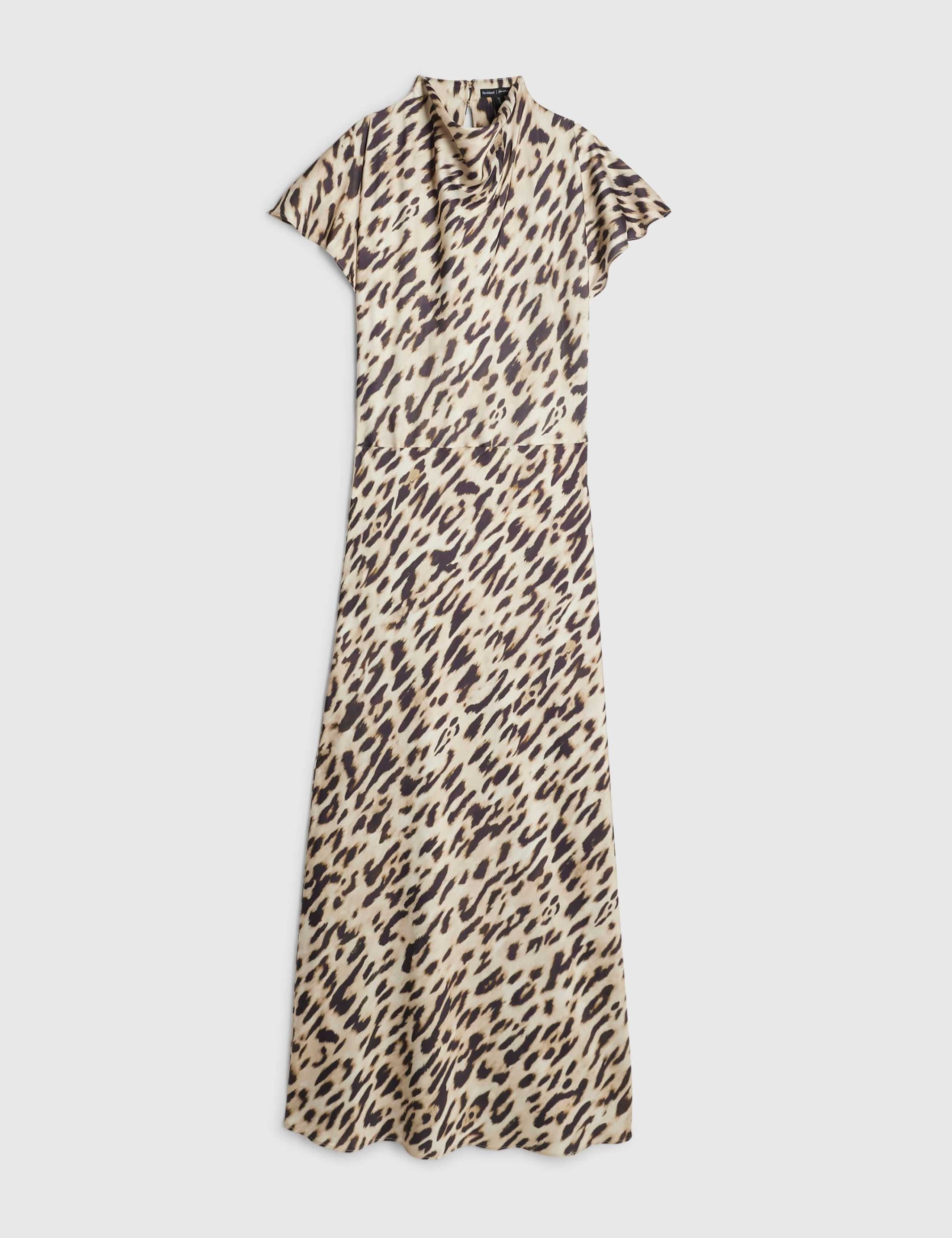 Leopard Print Belted Midaxi Column Dress 2 of 6