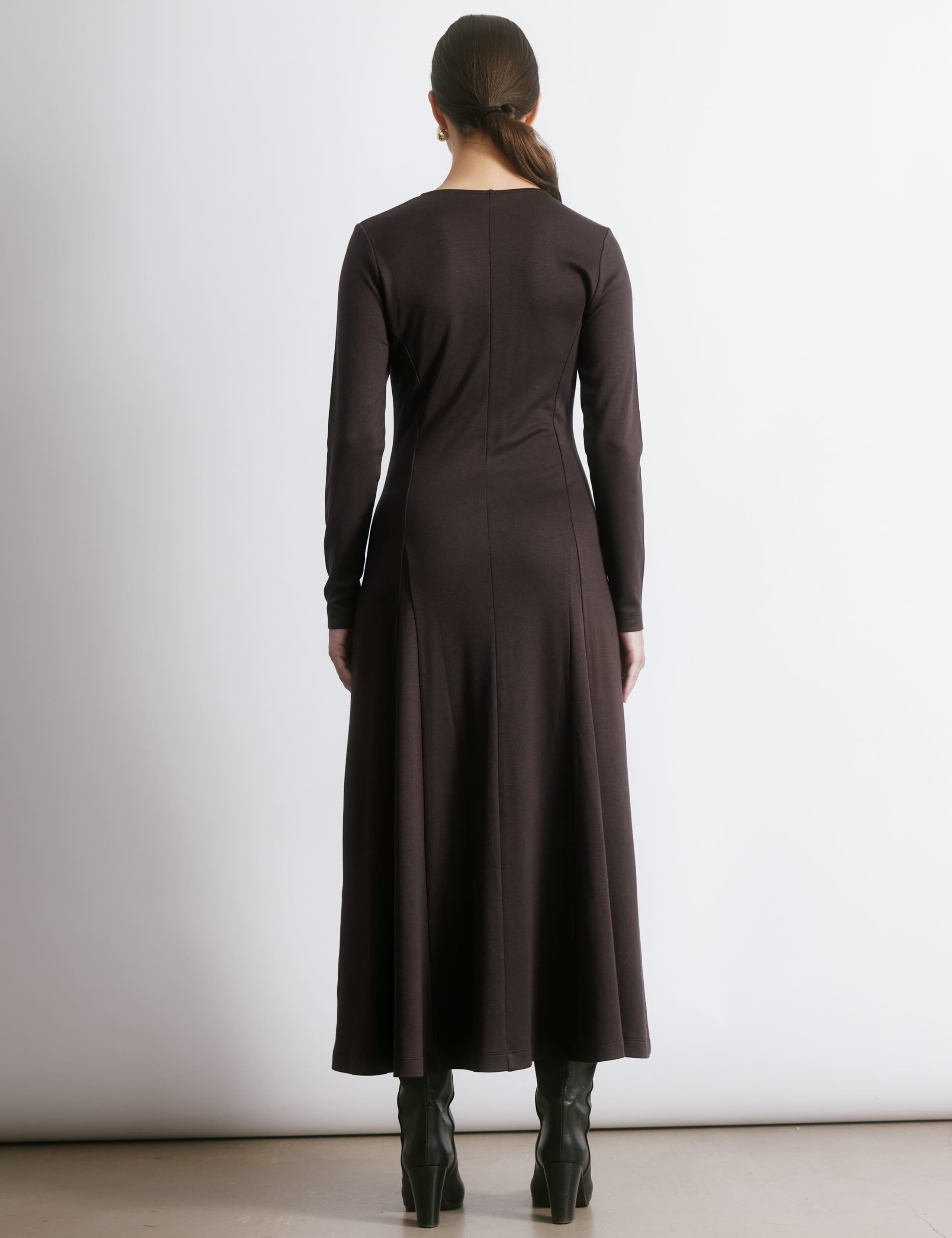 V-Neck Midi Skater Dress 3 of 5
