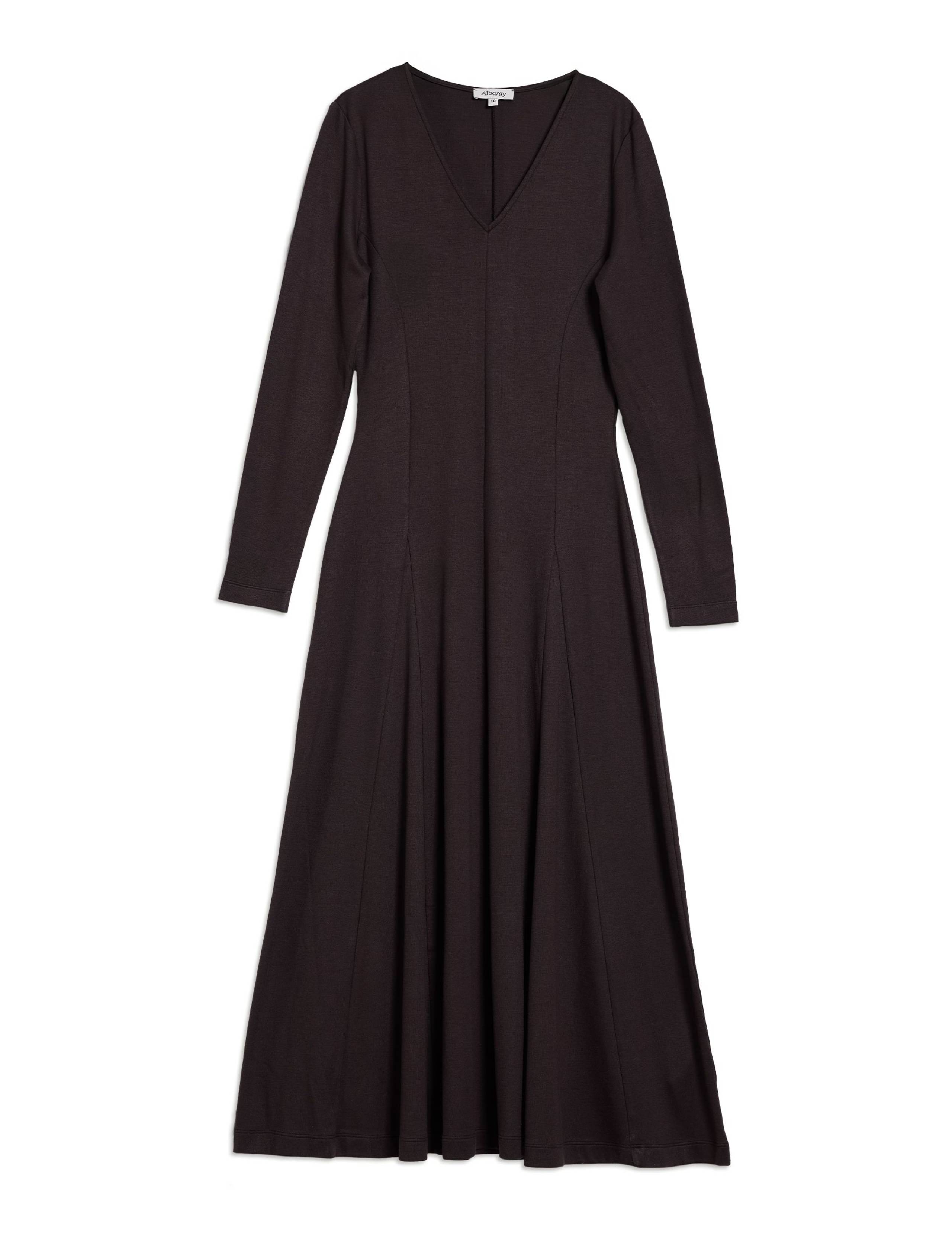 V-Neck Midi Skater Dress 2 of 5