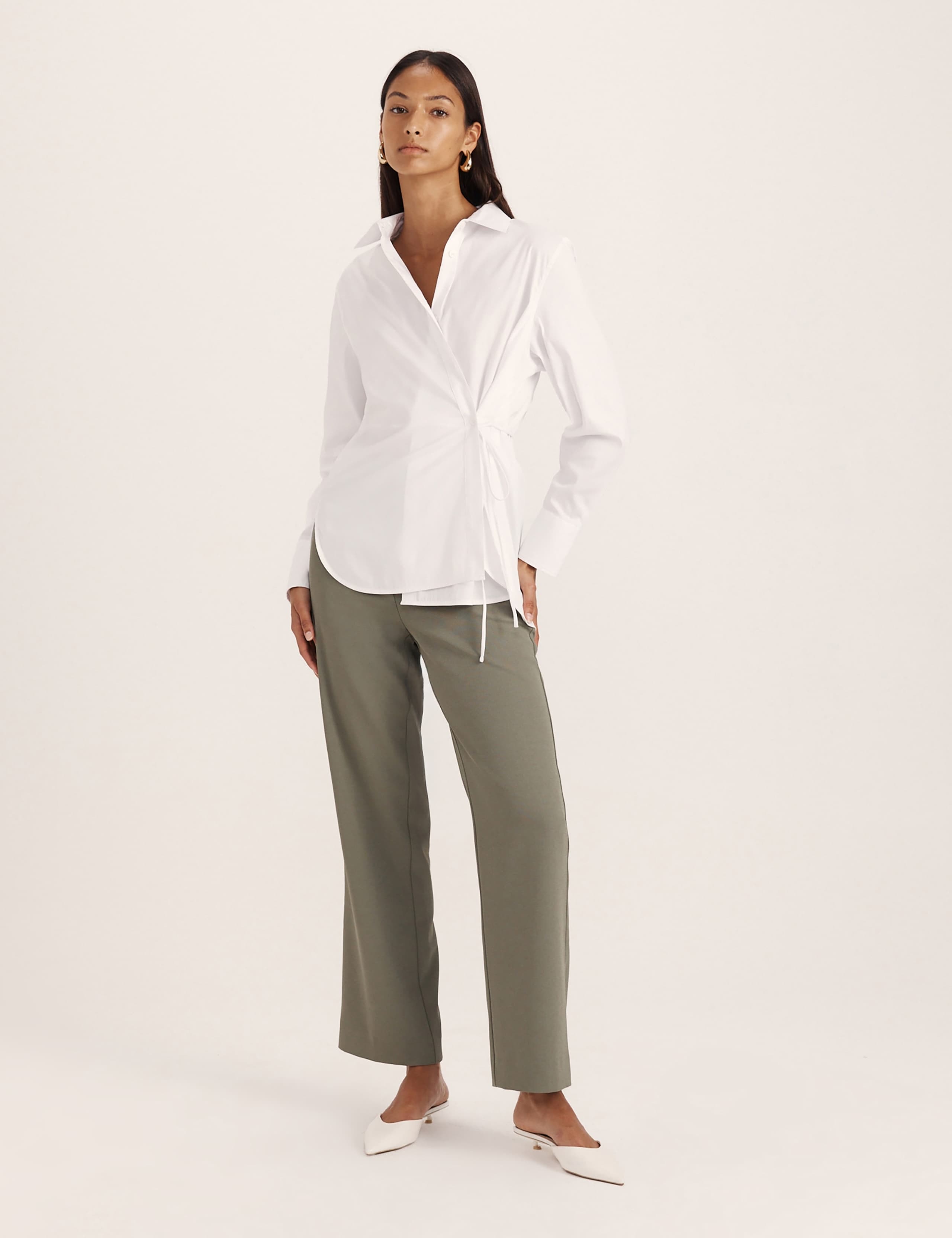 Mid Rise Straight Leg Trousers 5 of 8