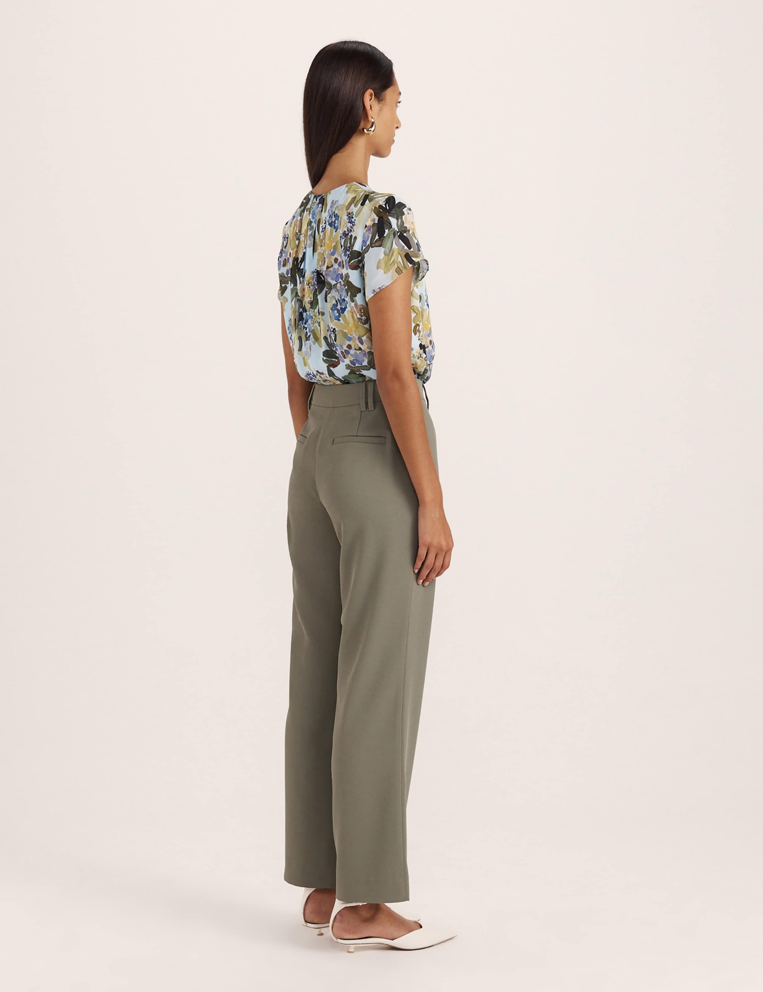 Mid Rise Straight Leg Trousers 7 of 8