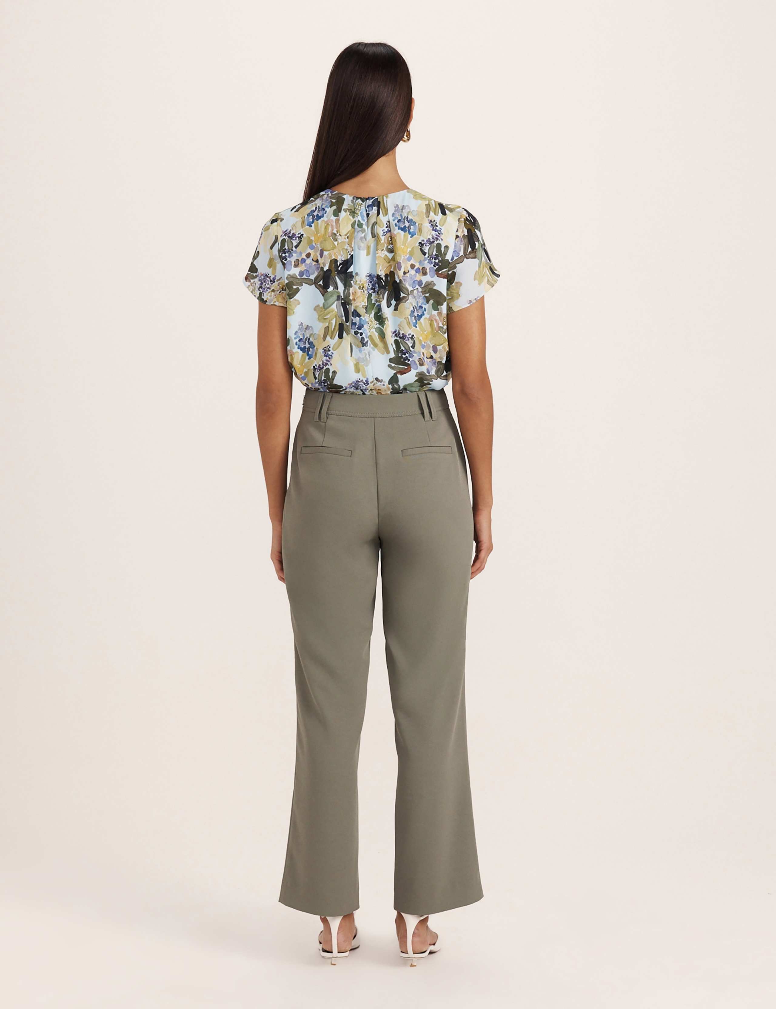 Mid Rise Straight Leg Trousers 8 of 8