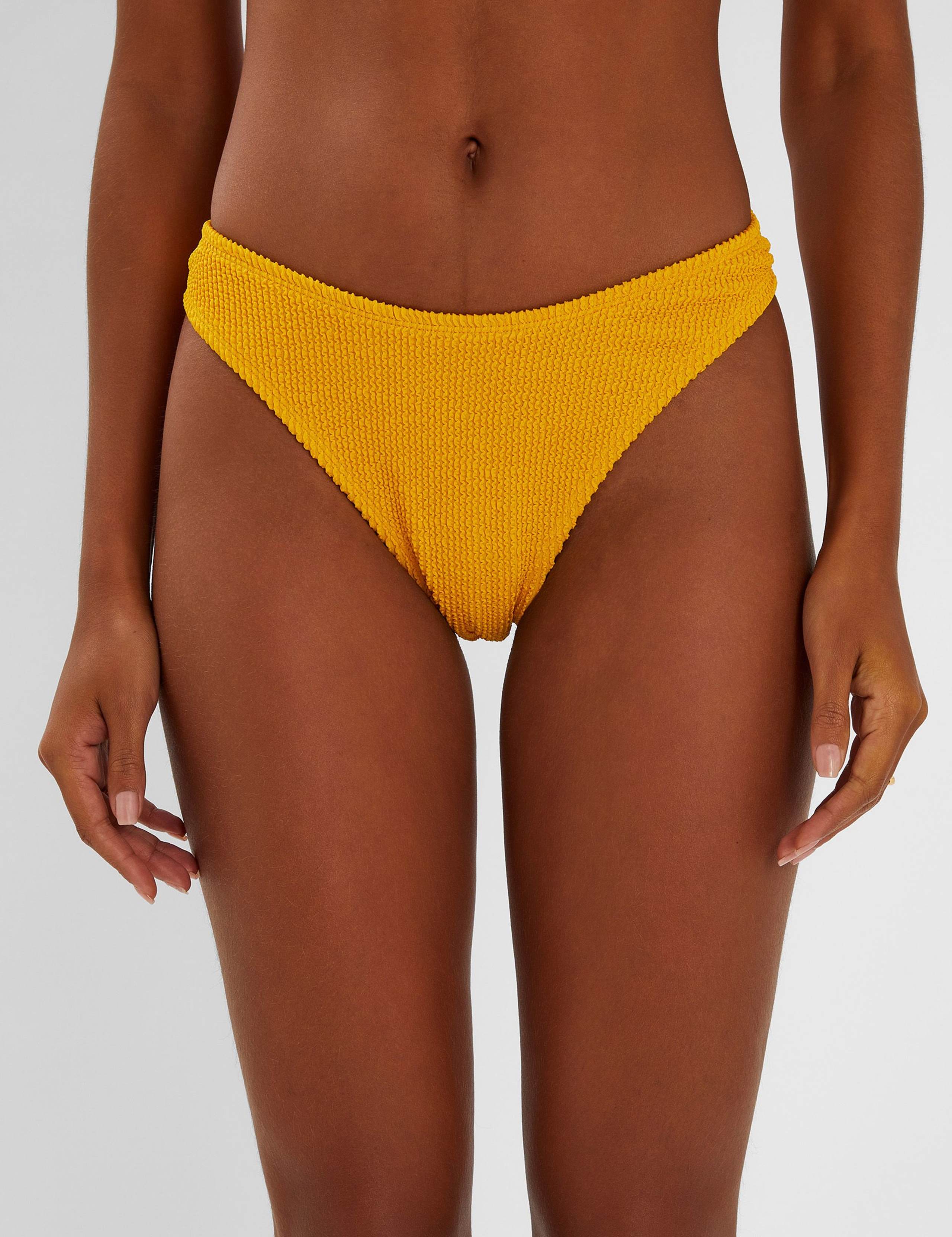 Crinkle High Leg Bikini Bottoms 4 of 4