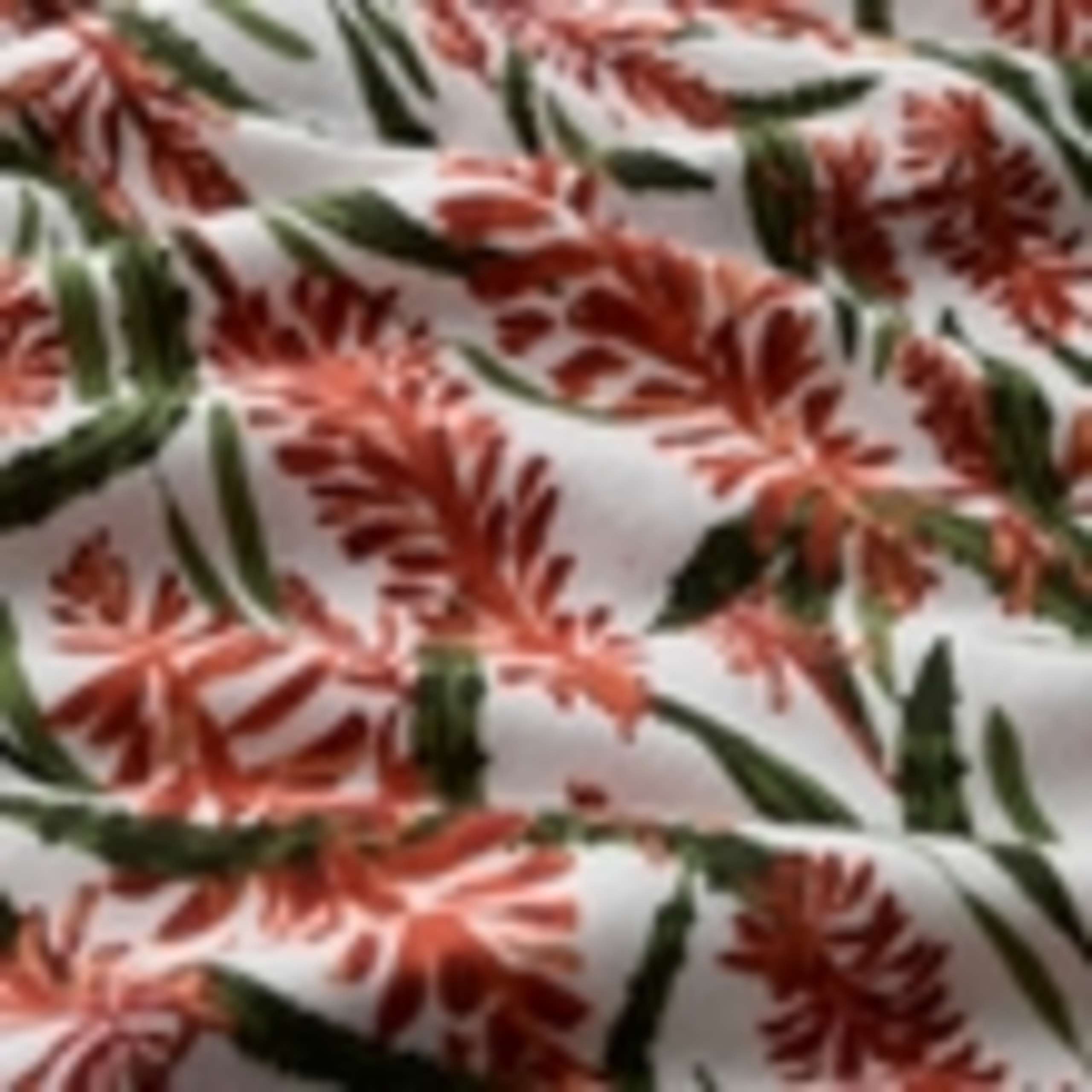 Cotton Rich Floral V-Neck Pleat Detail Top 5 of 5