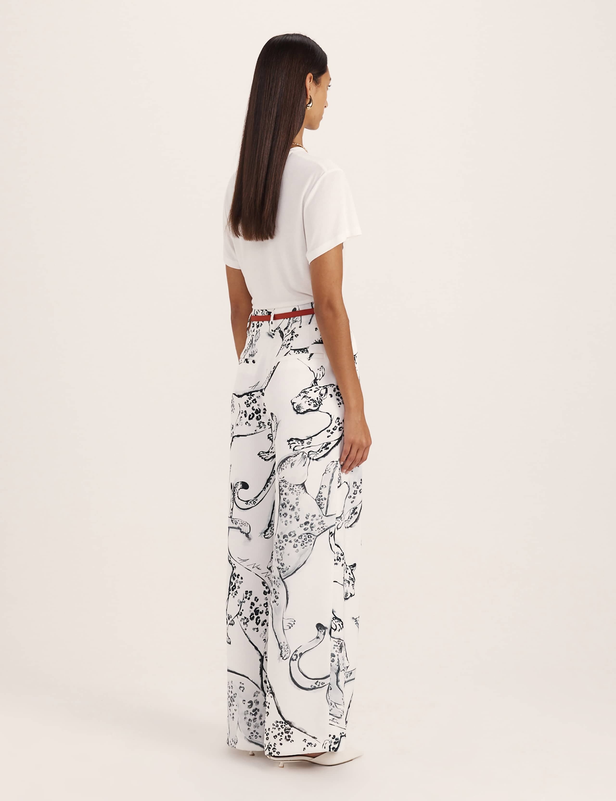 Jaguar Print Wide Leg Trousers 7 of 7