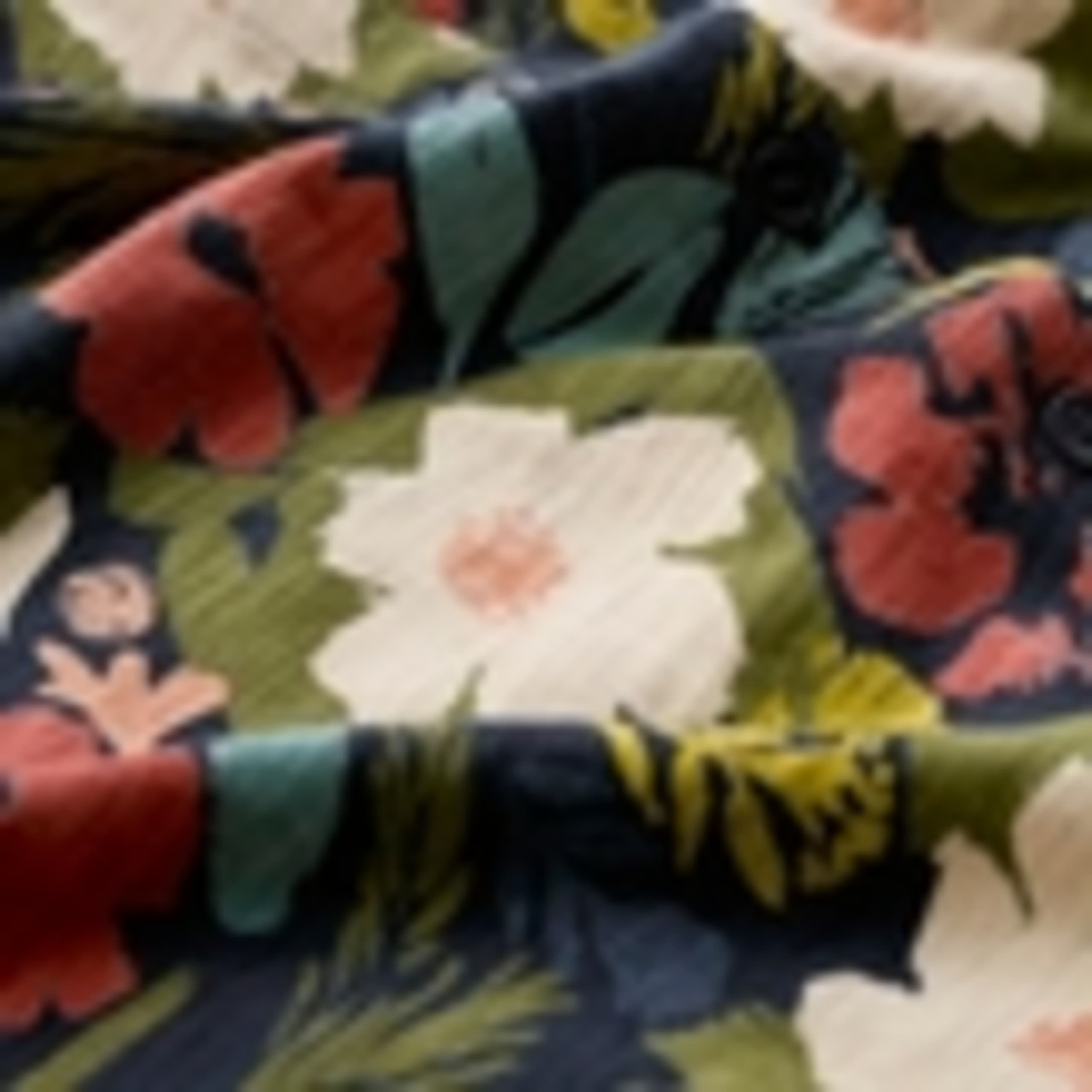 Pure Cotton Floral Button Through Top 5 of 5