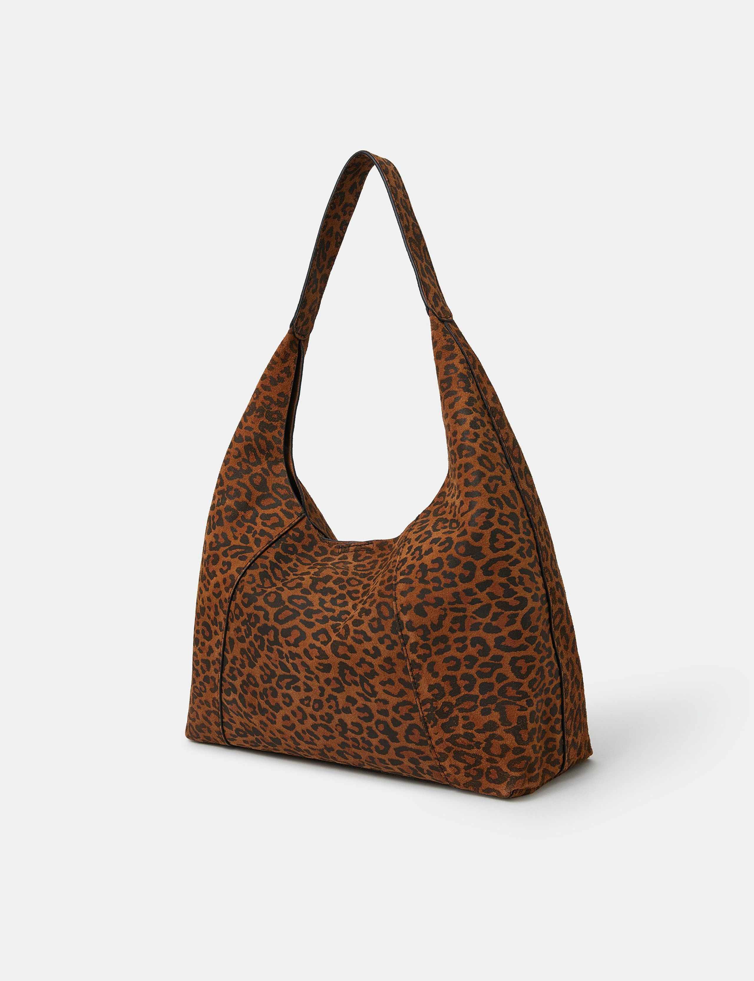 Suede Animal Print Shoulder Bag 2 of 4