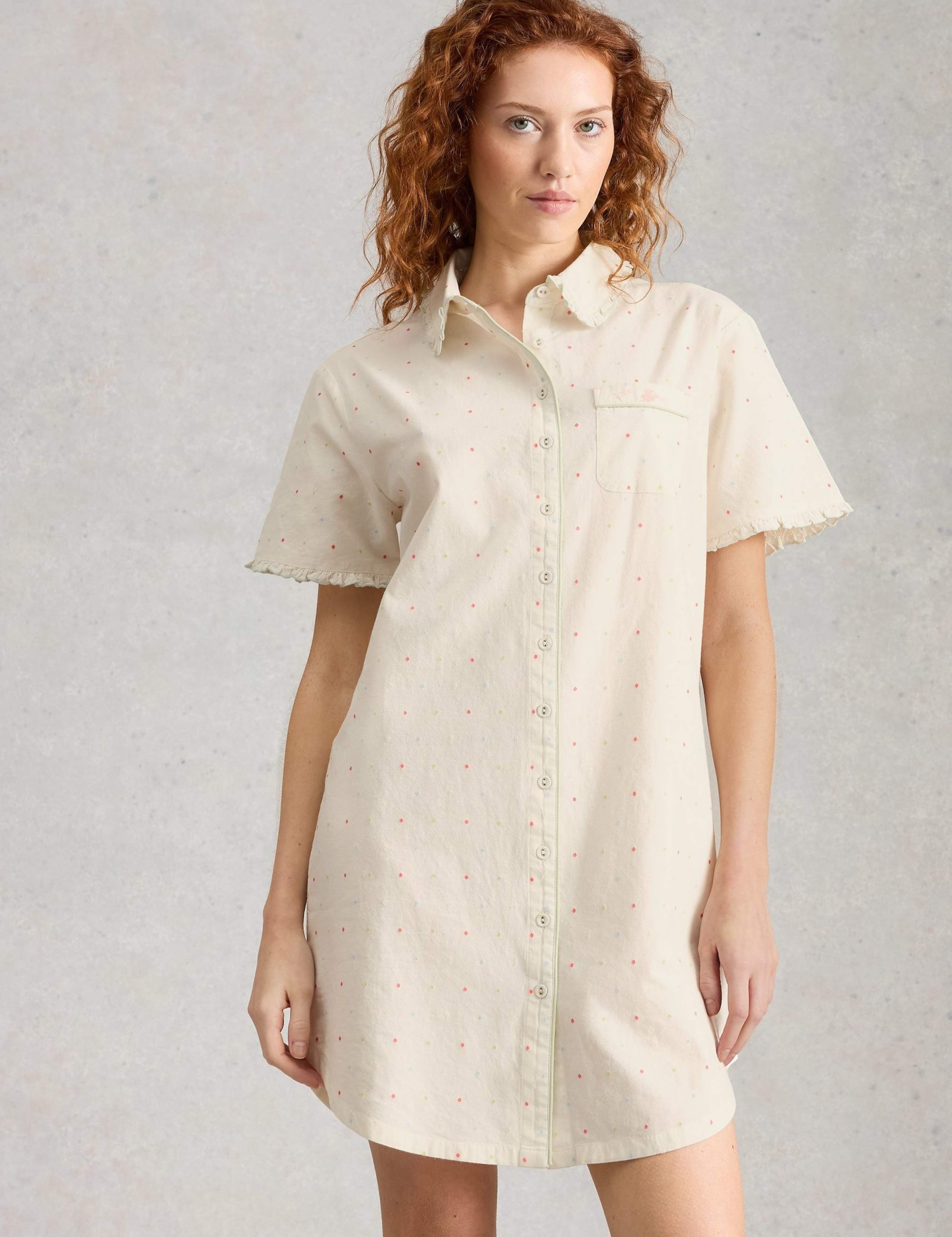 Pure Cotton Polka Dot Nightshirt 5 of 6