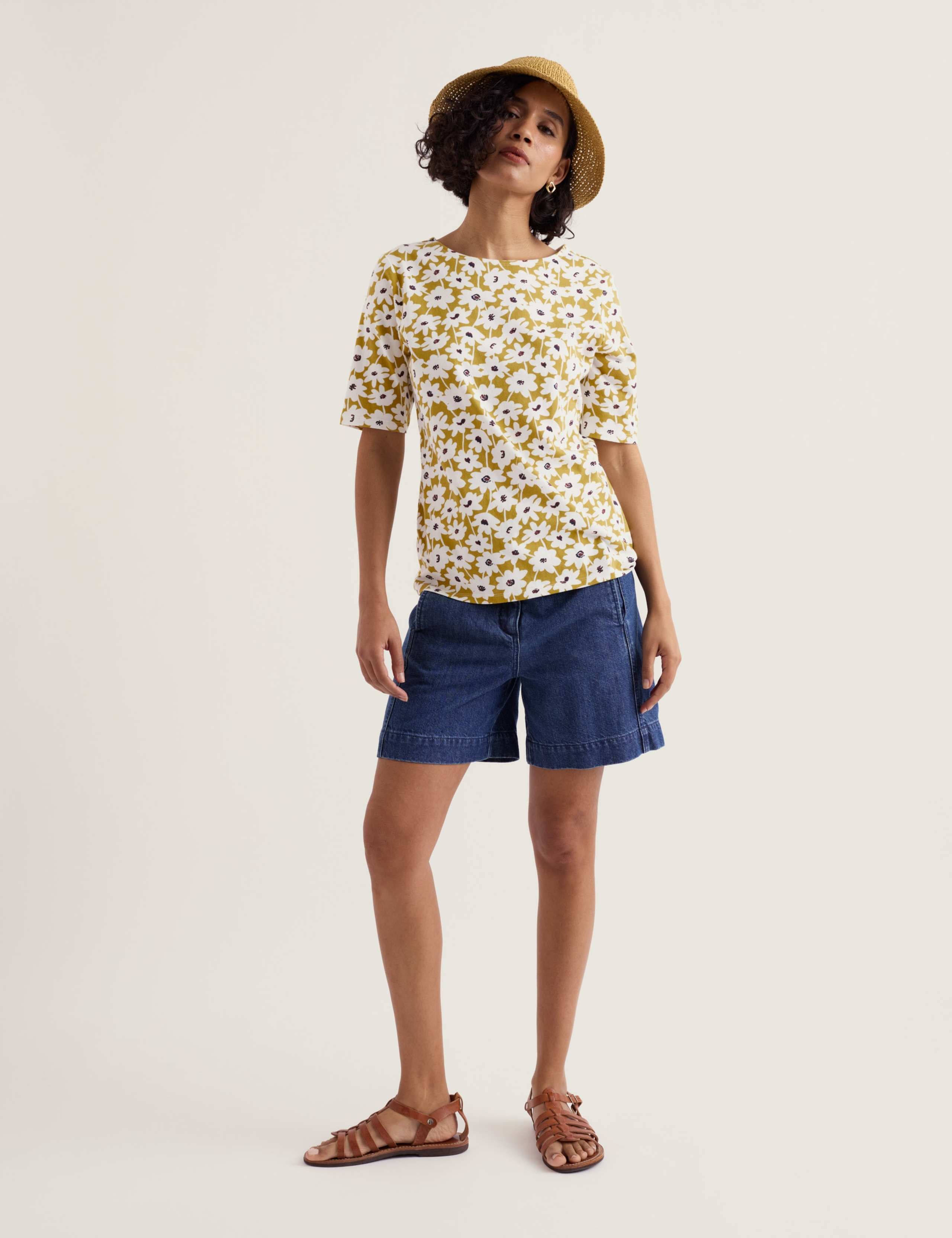 Pure Cotton Floral T-Shirt 3 of 5