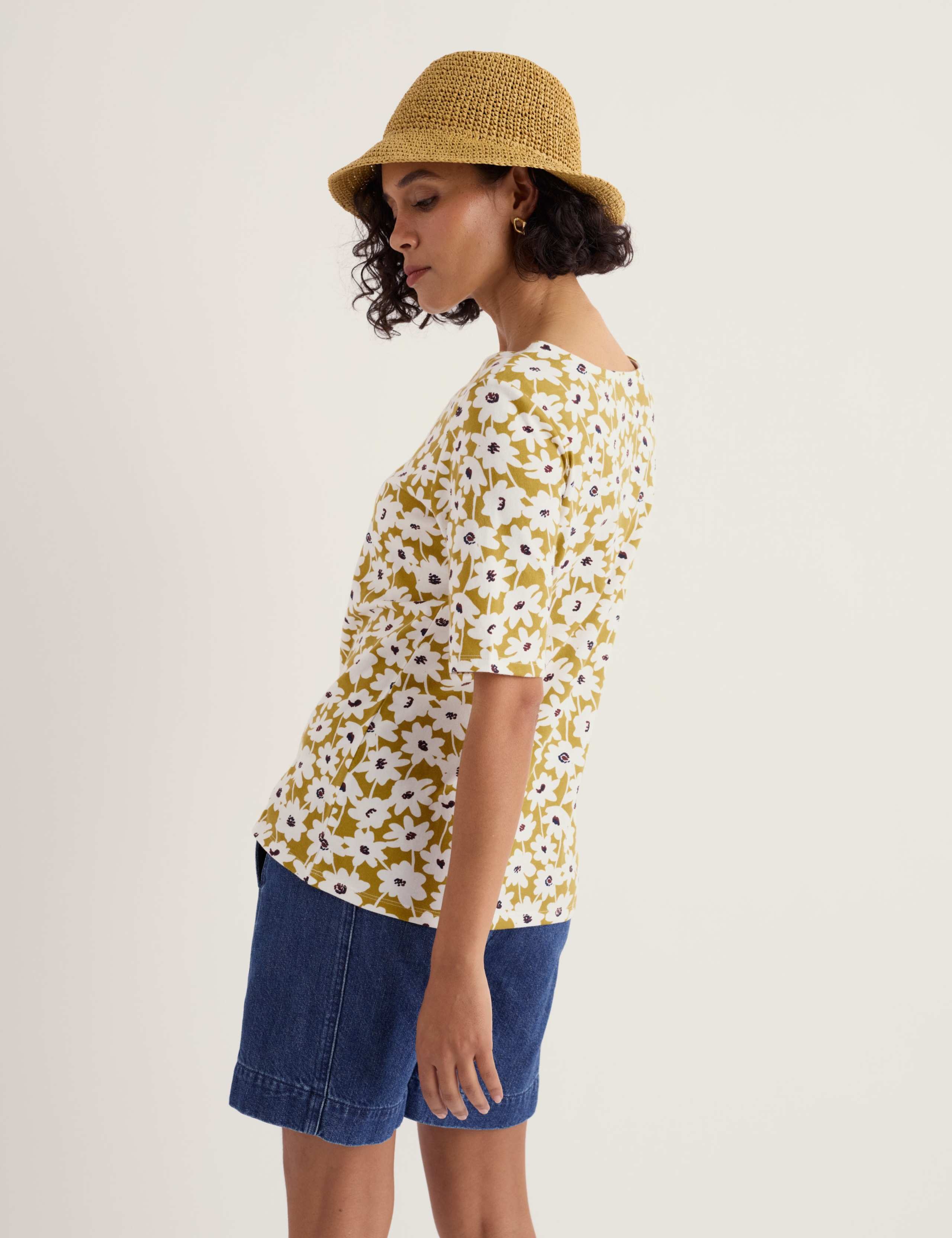 Pure Cotton Floral T-Shirt 4 of 5