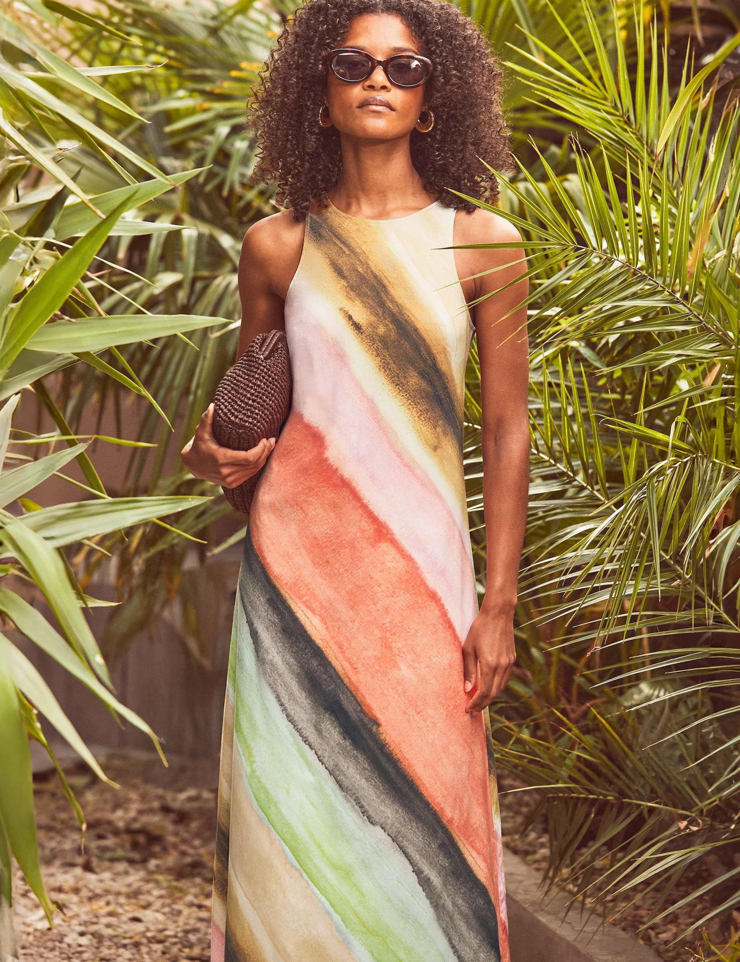 Striped Ombre Maxi Slip Dress 2 of 3