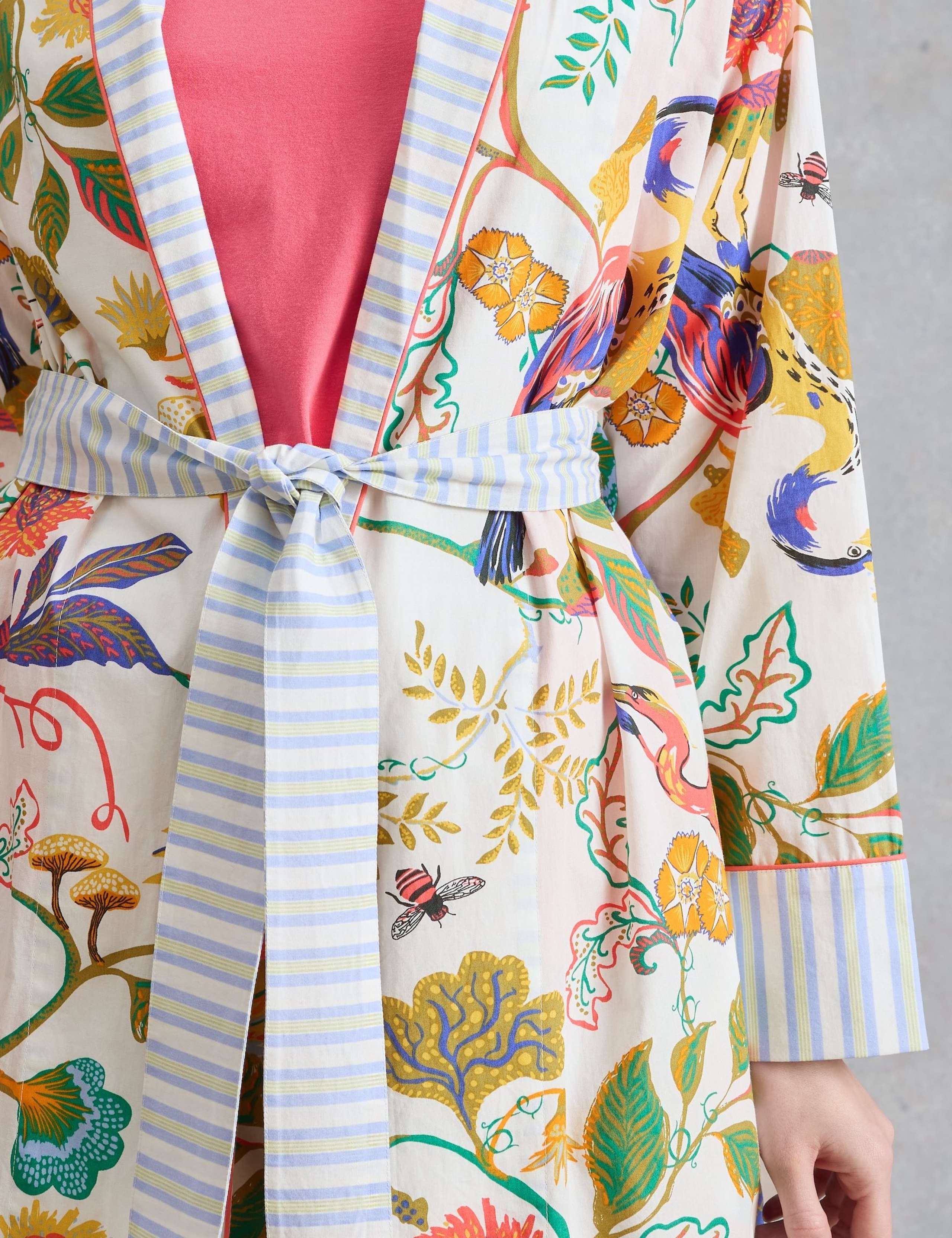 Pure Cotton Printed Tie Robe 6 of 6