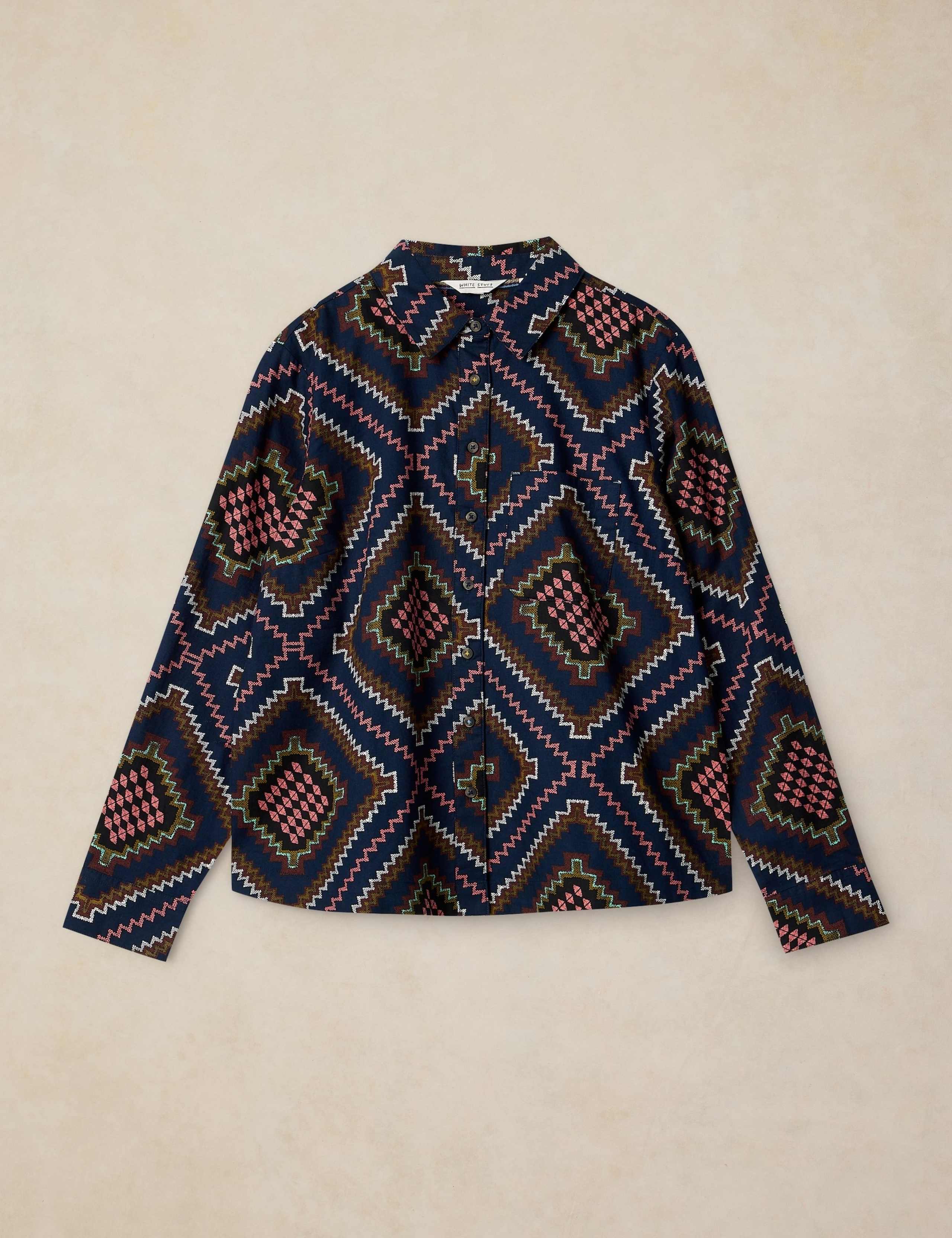 Pure Cotton Printed Collared Shirt 2 of 6