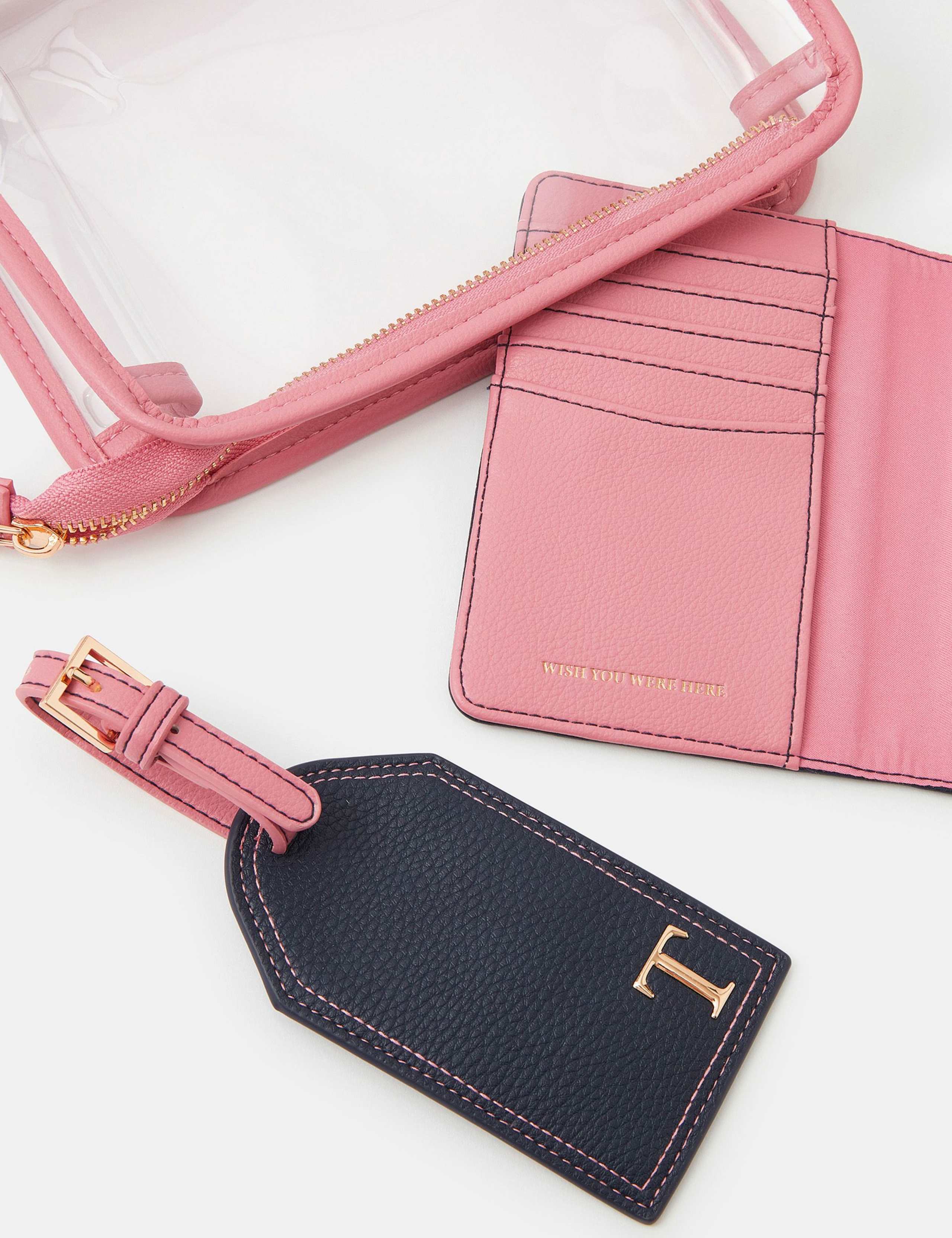 Initial Passport Holder & Luggage Tag Set 2 of 5