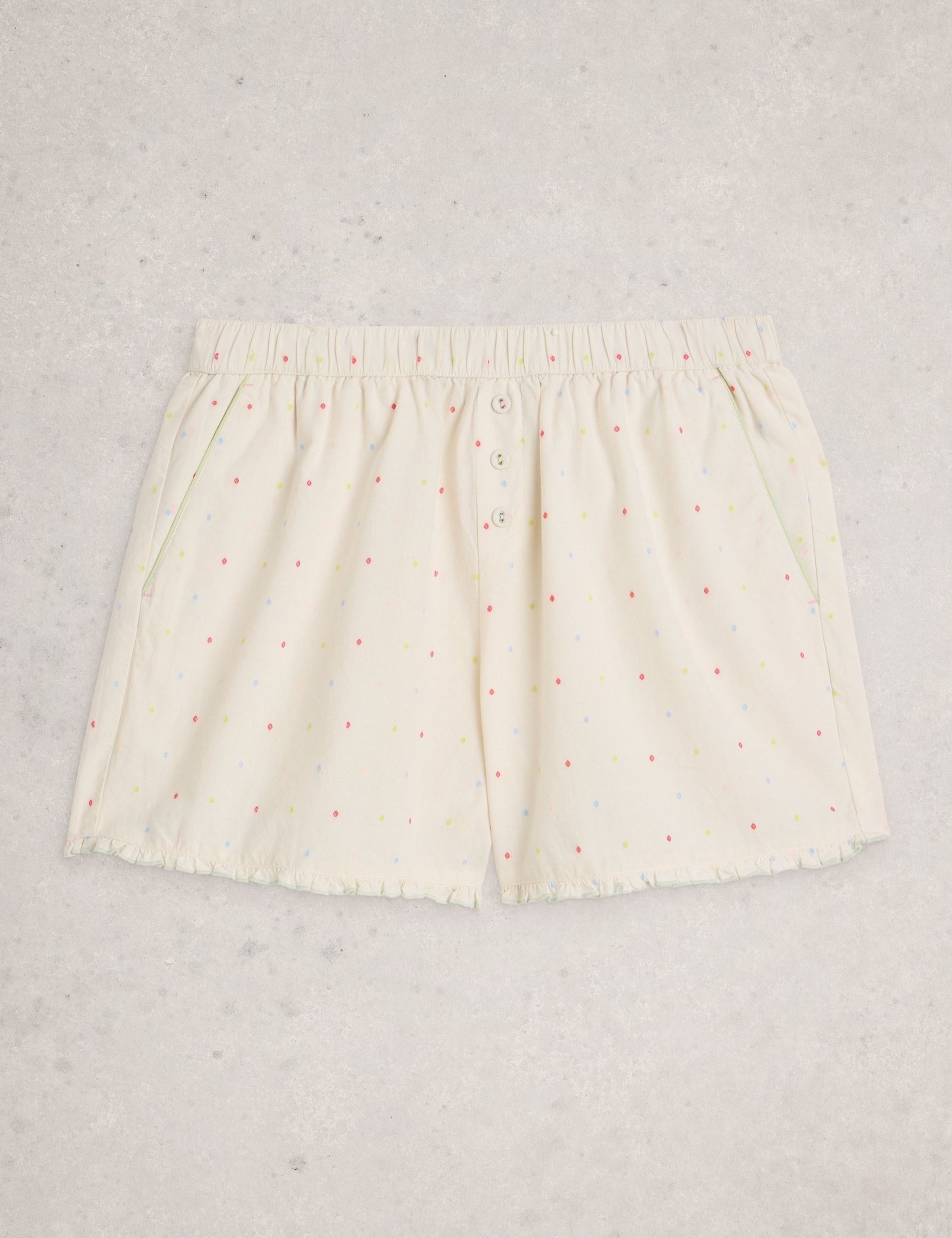 Pure Cotton Polka Dot Pyjama Shorts 2 of 6