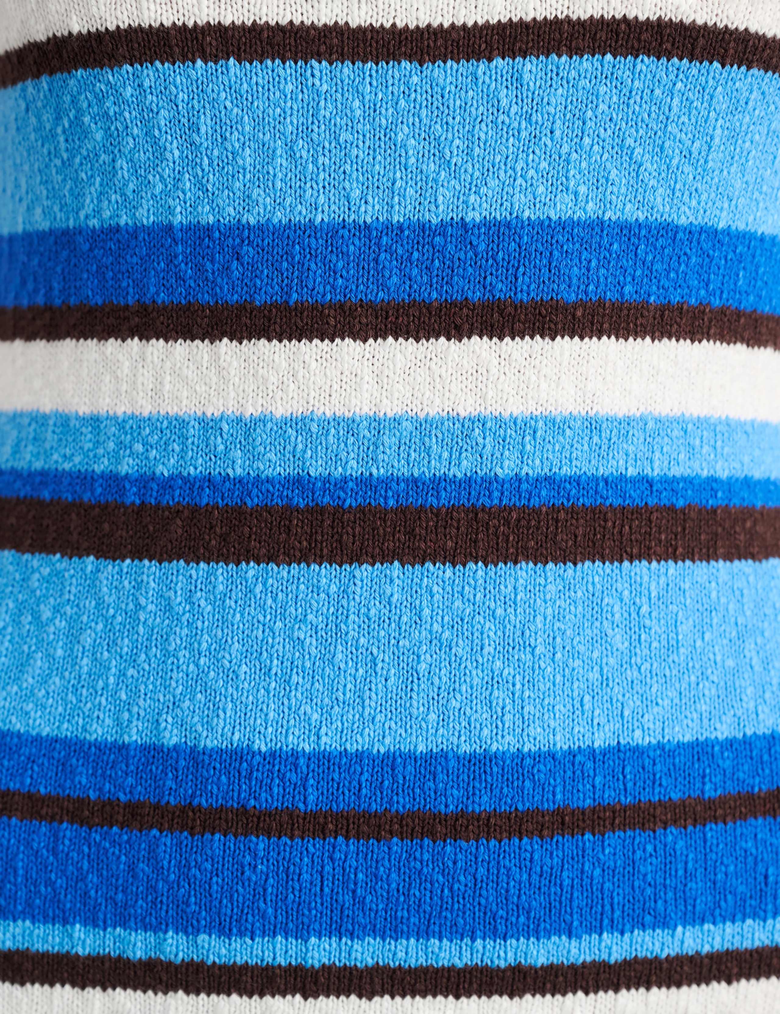 Pure Cotton Knitted Striped Mini Bodycon Dress 7 of 7