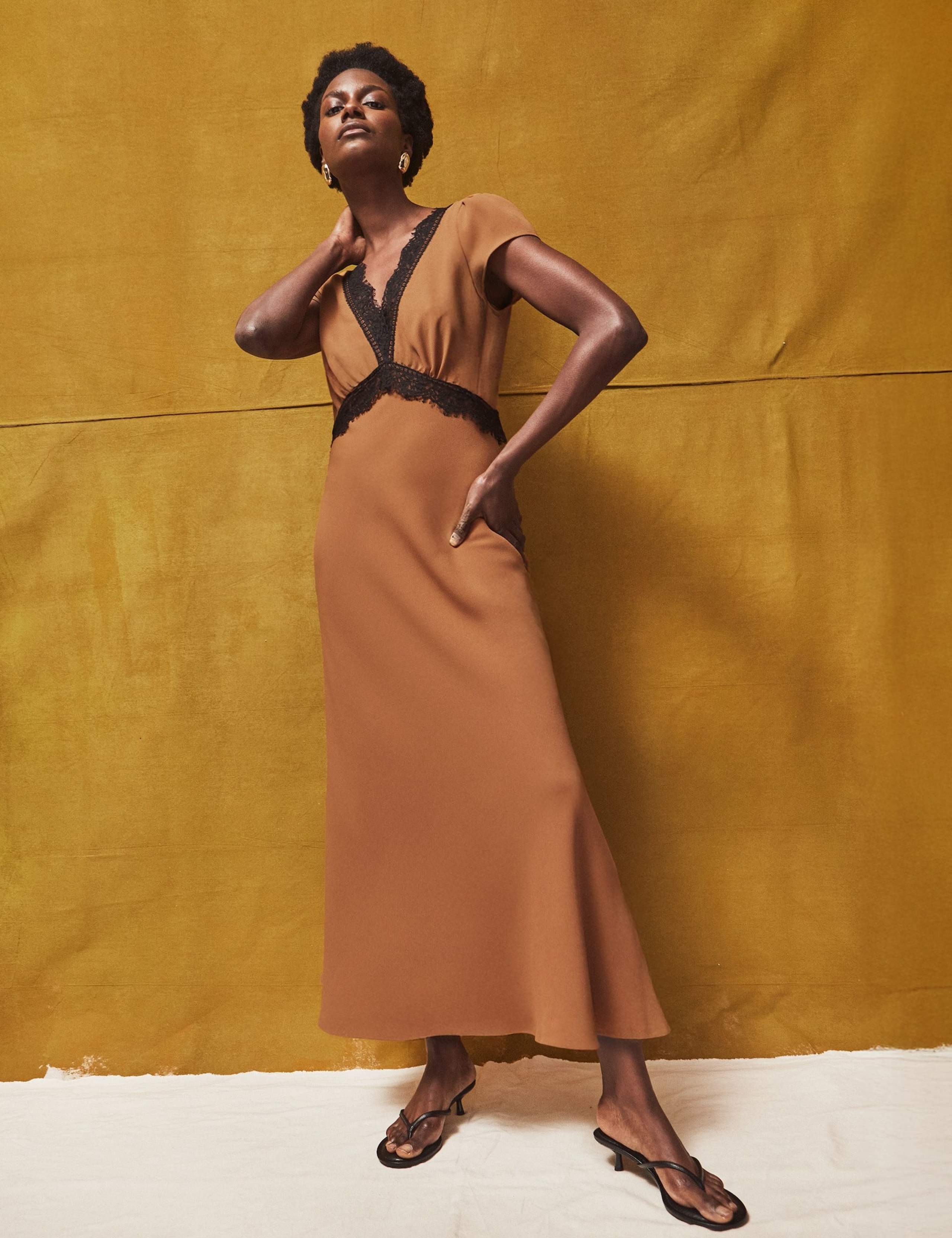 Lace Trim Midaxi Slip Dress 3 of 6