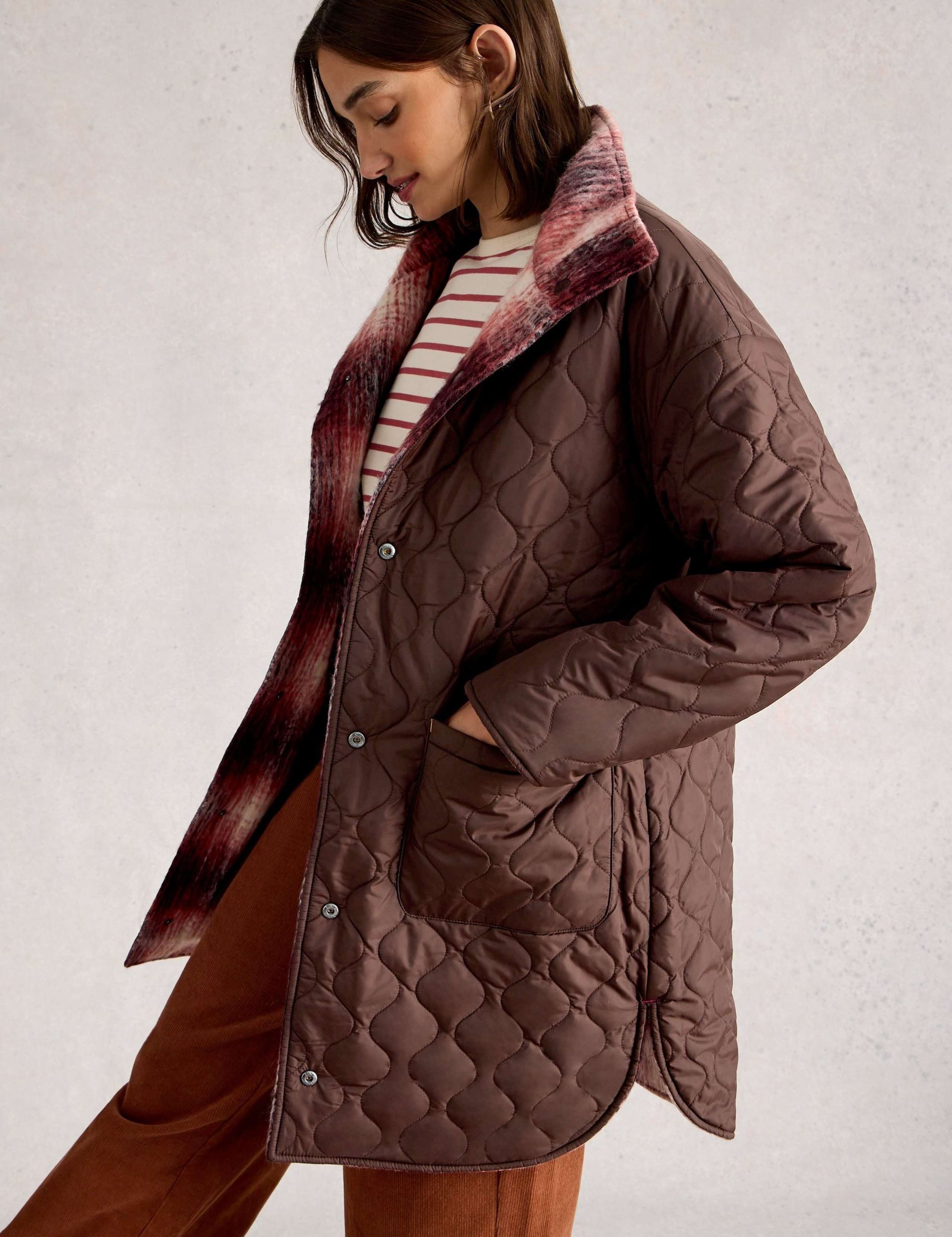 Checked Reversible Coat 3 of 7