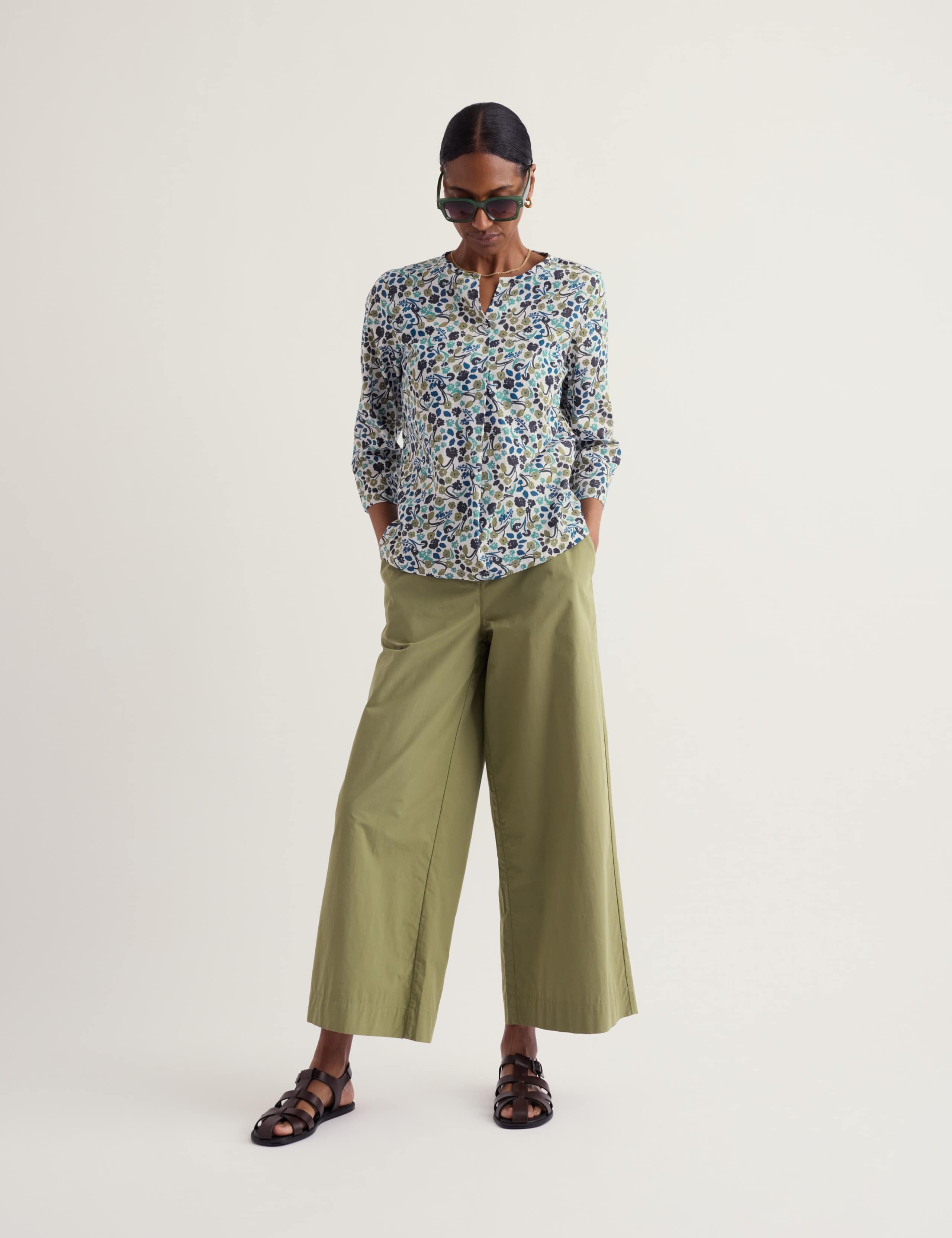 Pure Cotton Jersey Floral Top 3 of 5