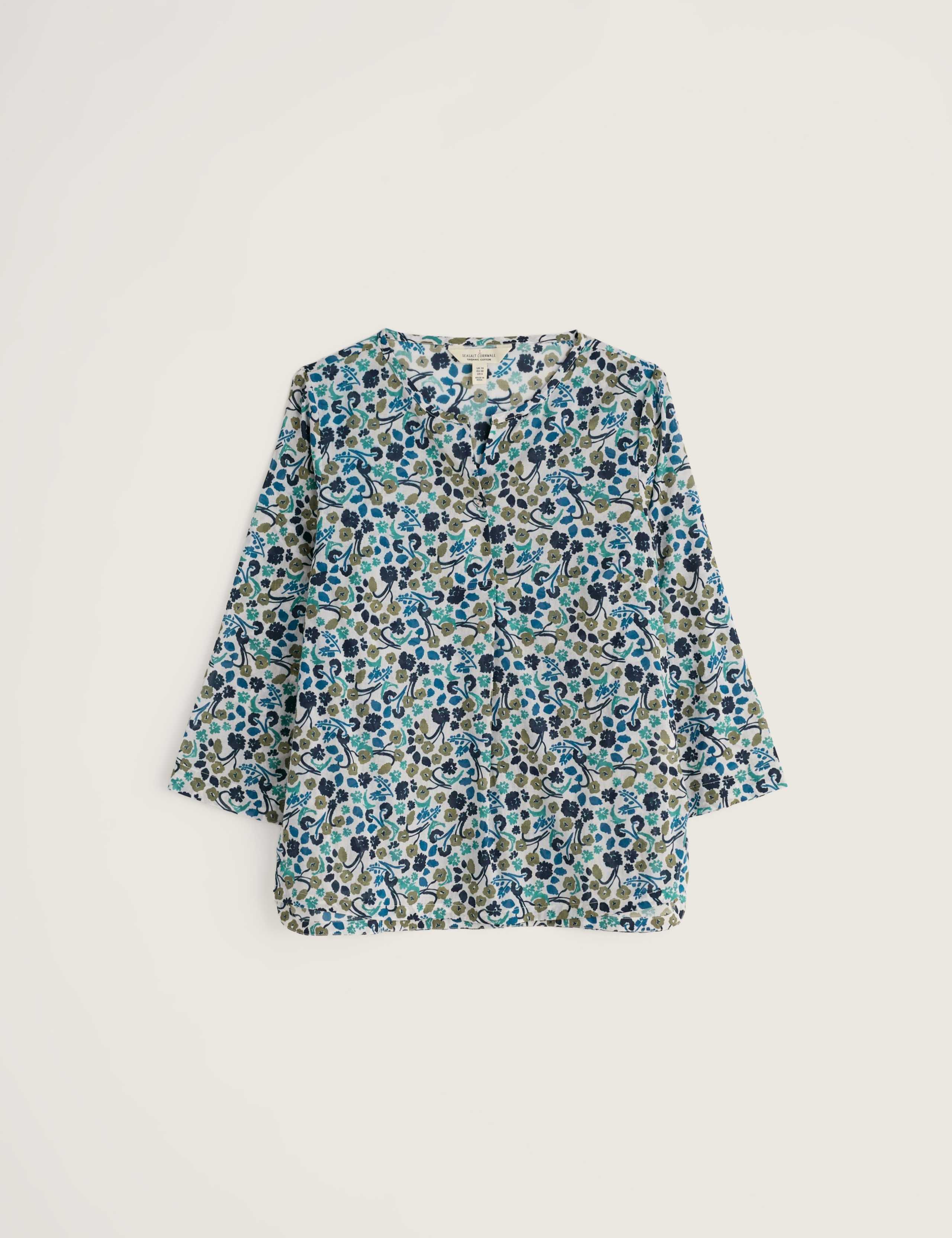 Pure Cotton Jersey Floral Top 2 of 5