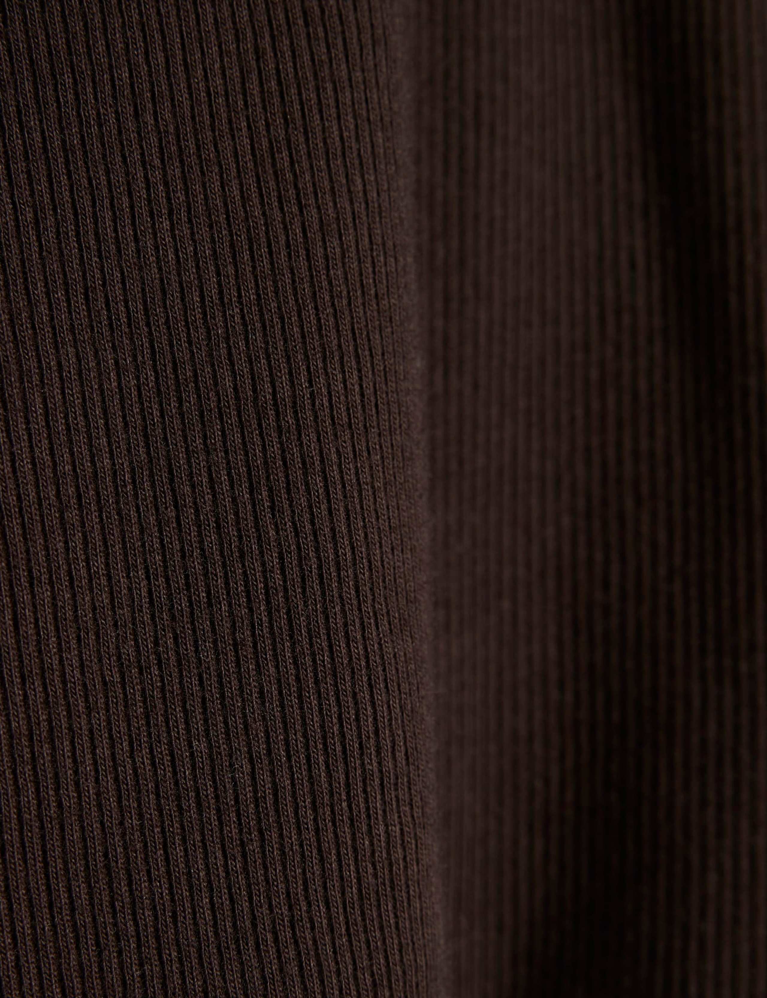 Pure Cotton Ribbed V-Neck Henley Top 4 of 6