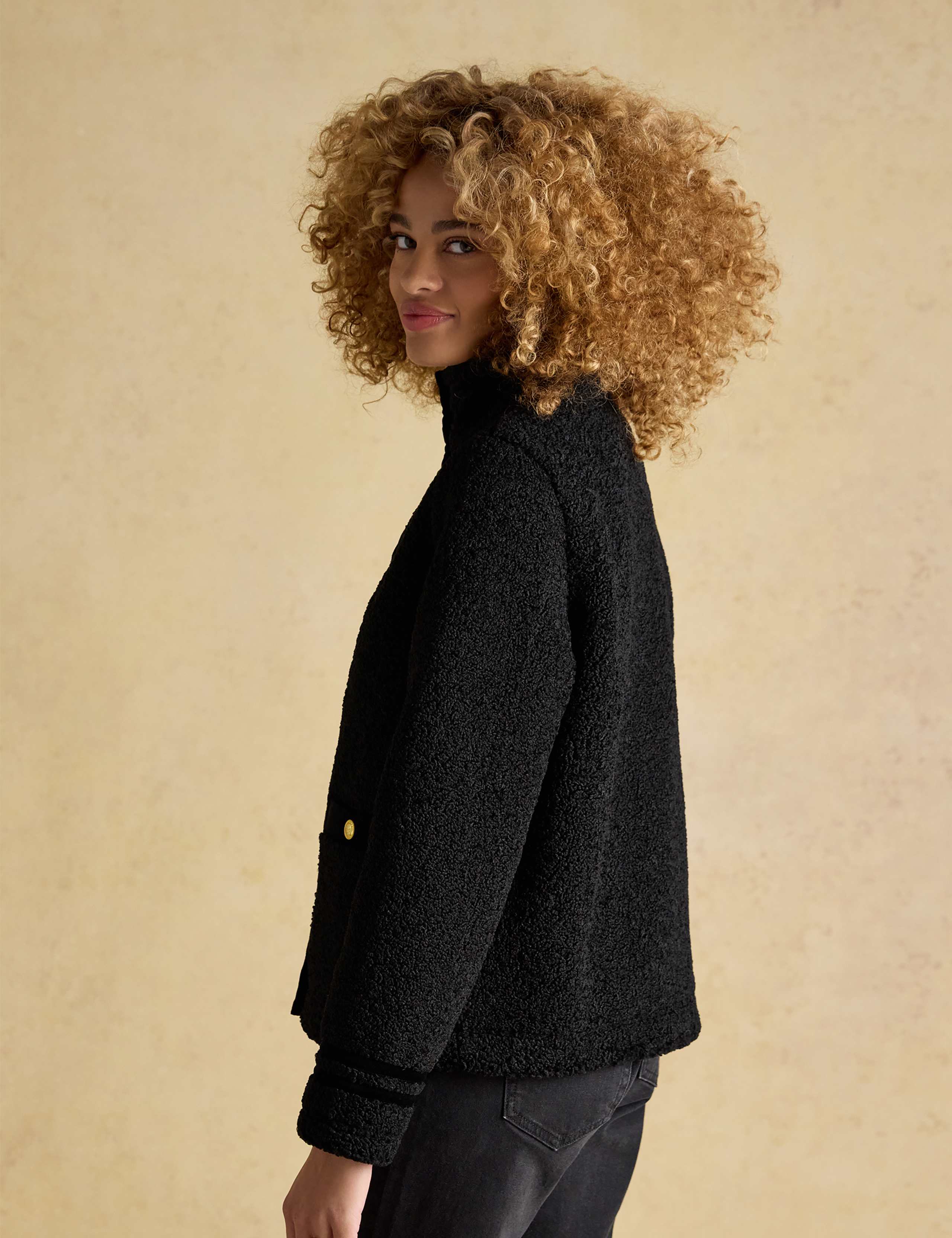 High Neck Fleece Jacket 3 of 8