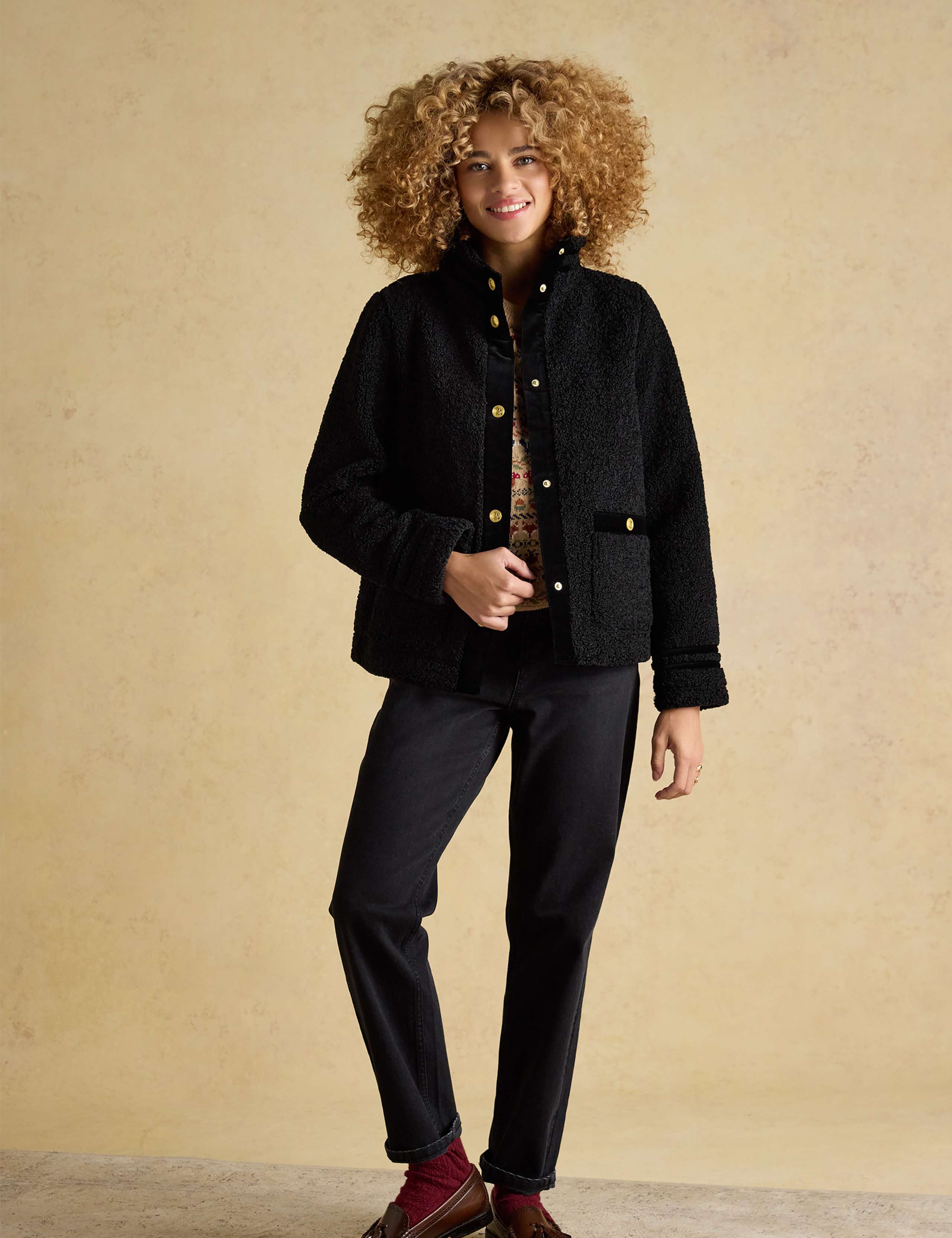 High Neck Fleece Jacket 4 of 8