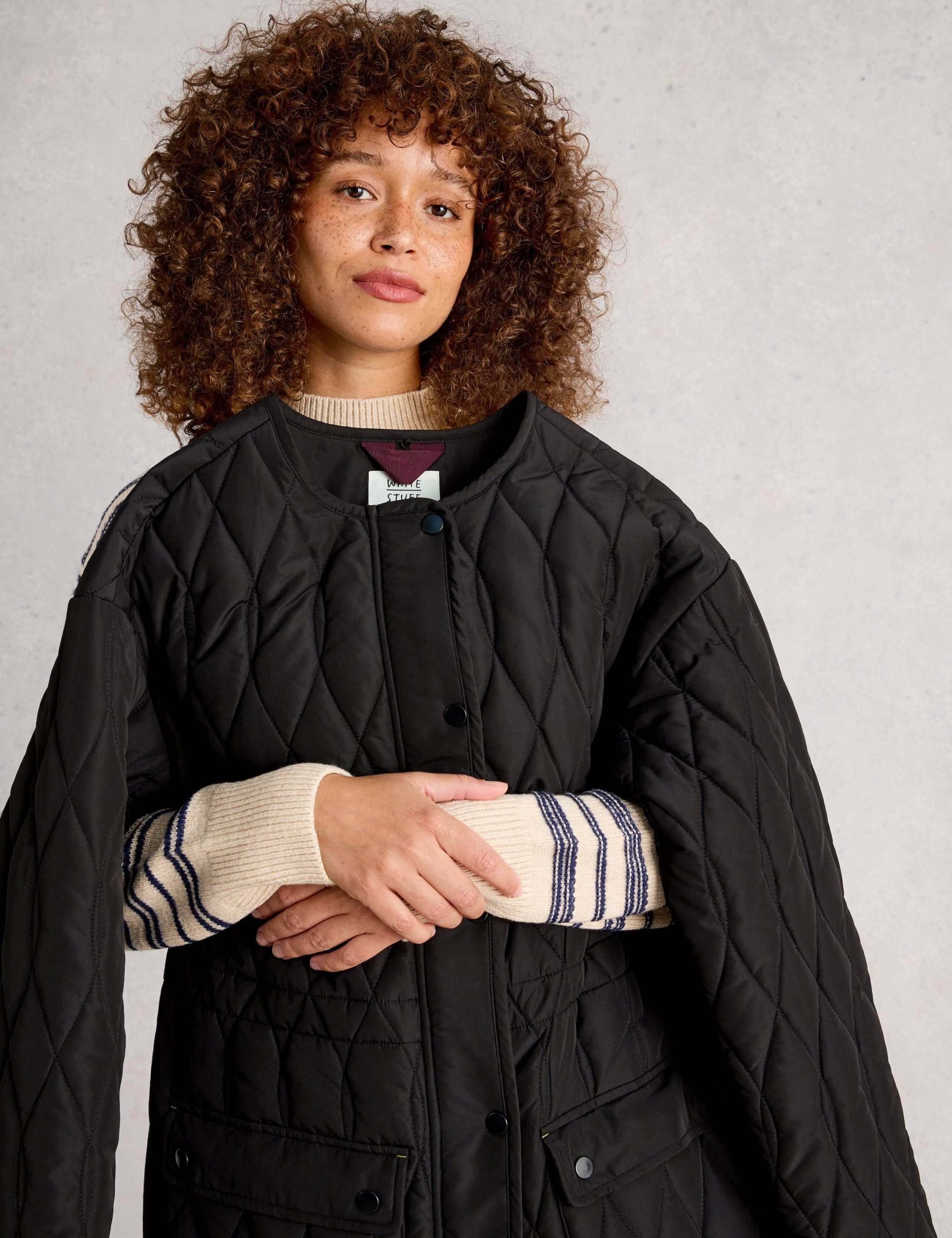 Quilted Coat With Detachable Collar 3 of 6