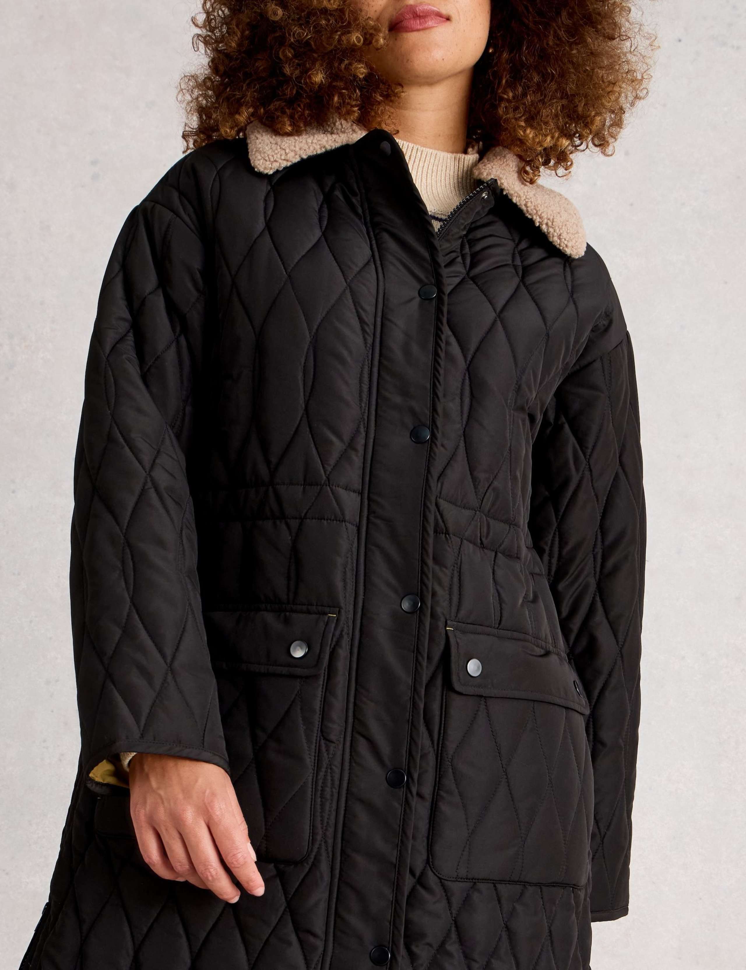 Quilted Coat With Detachable Collar 5 of 6