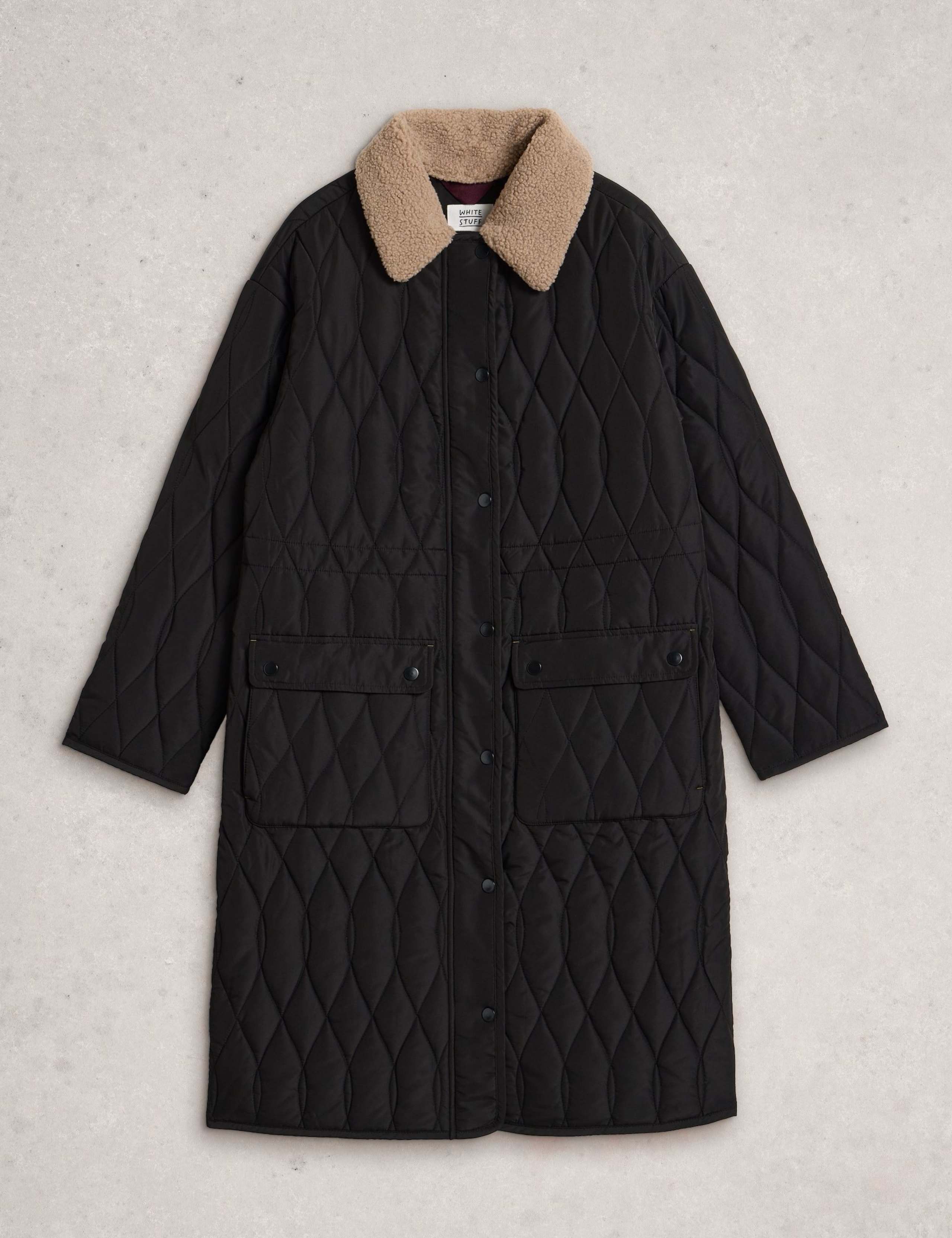 Quilted Coat With Detachable Collar 2 of 6