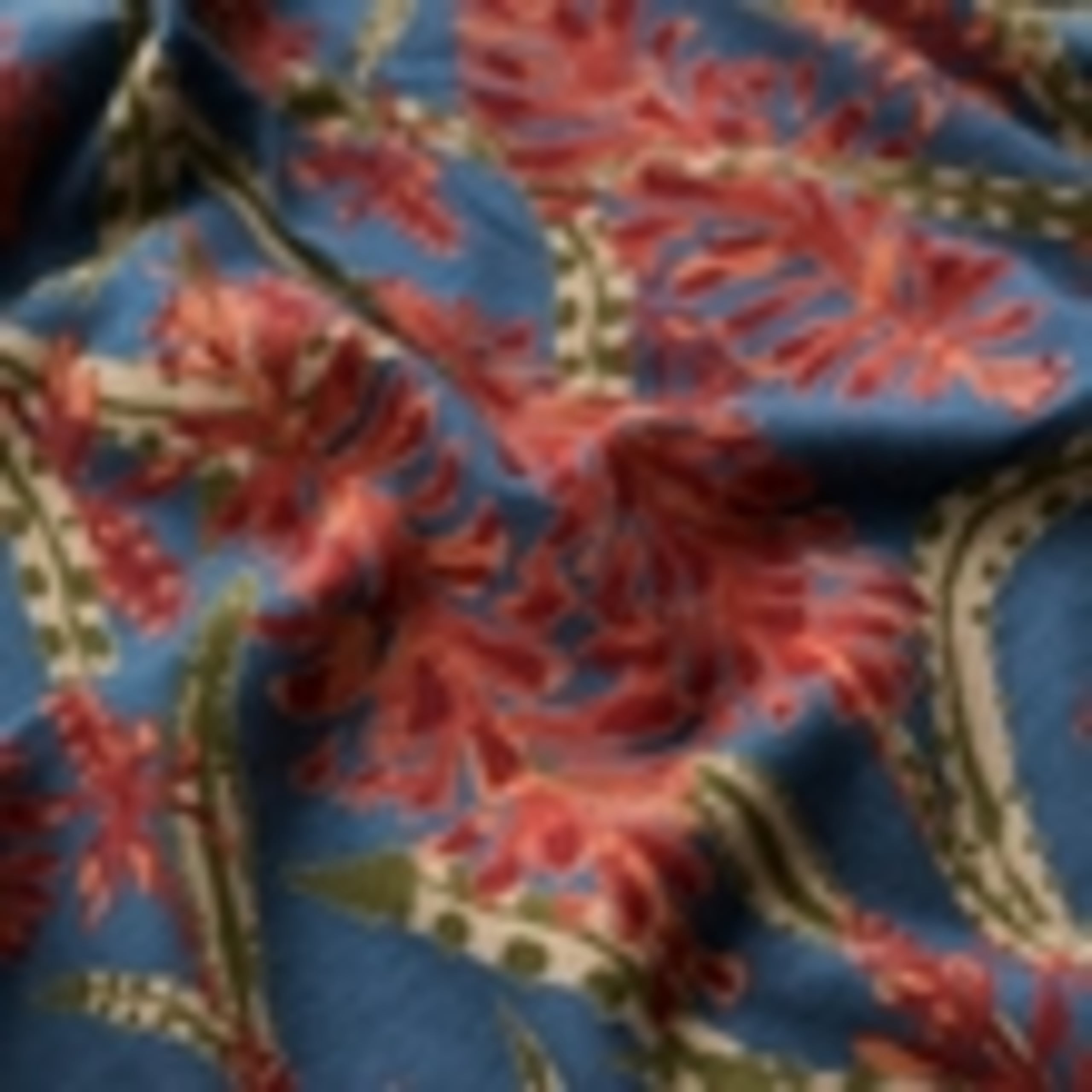 Cotton Blend Floral Keyhole T-Shirt 5 of 5