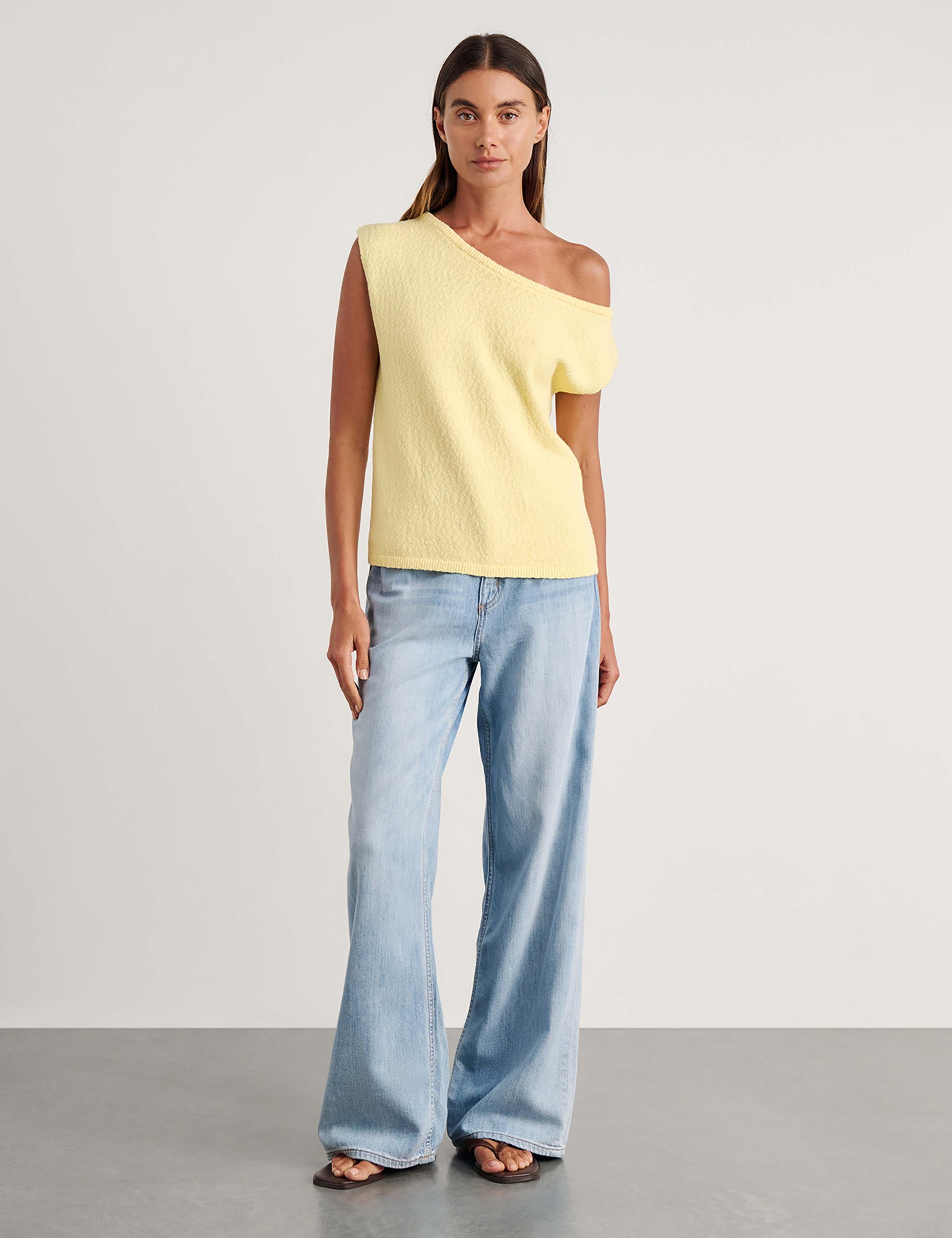 Pure Cotton Textured Knitted Top 2 of 6