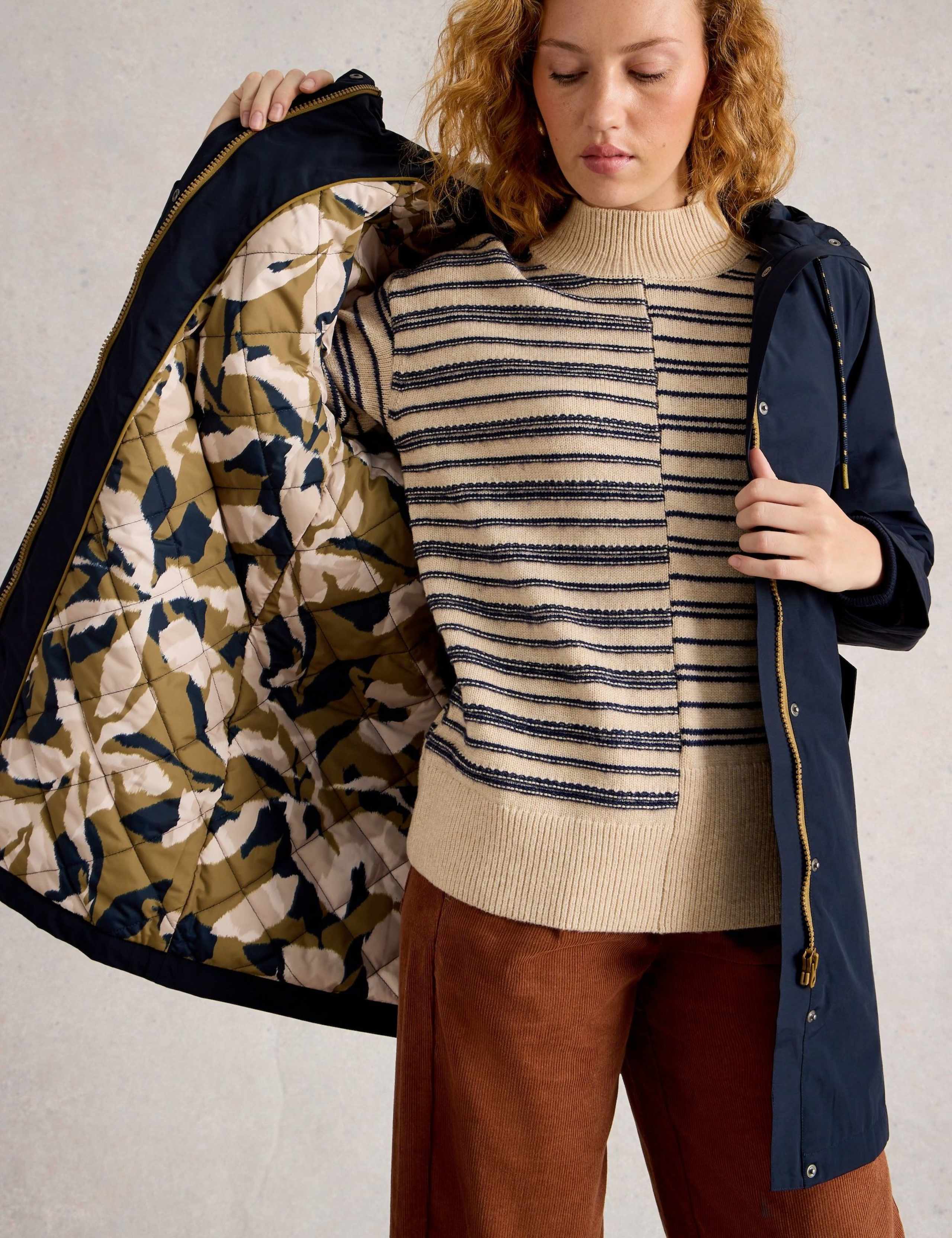 Willow Cotton Rich Hooded Relaxed Raincoat 4 of 6