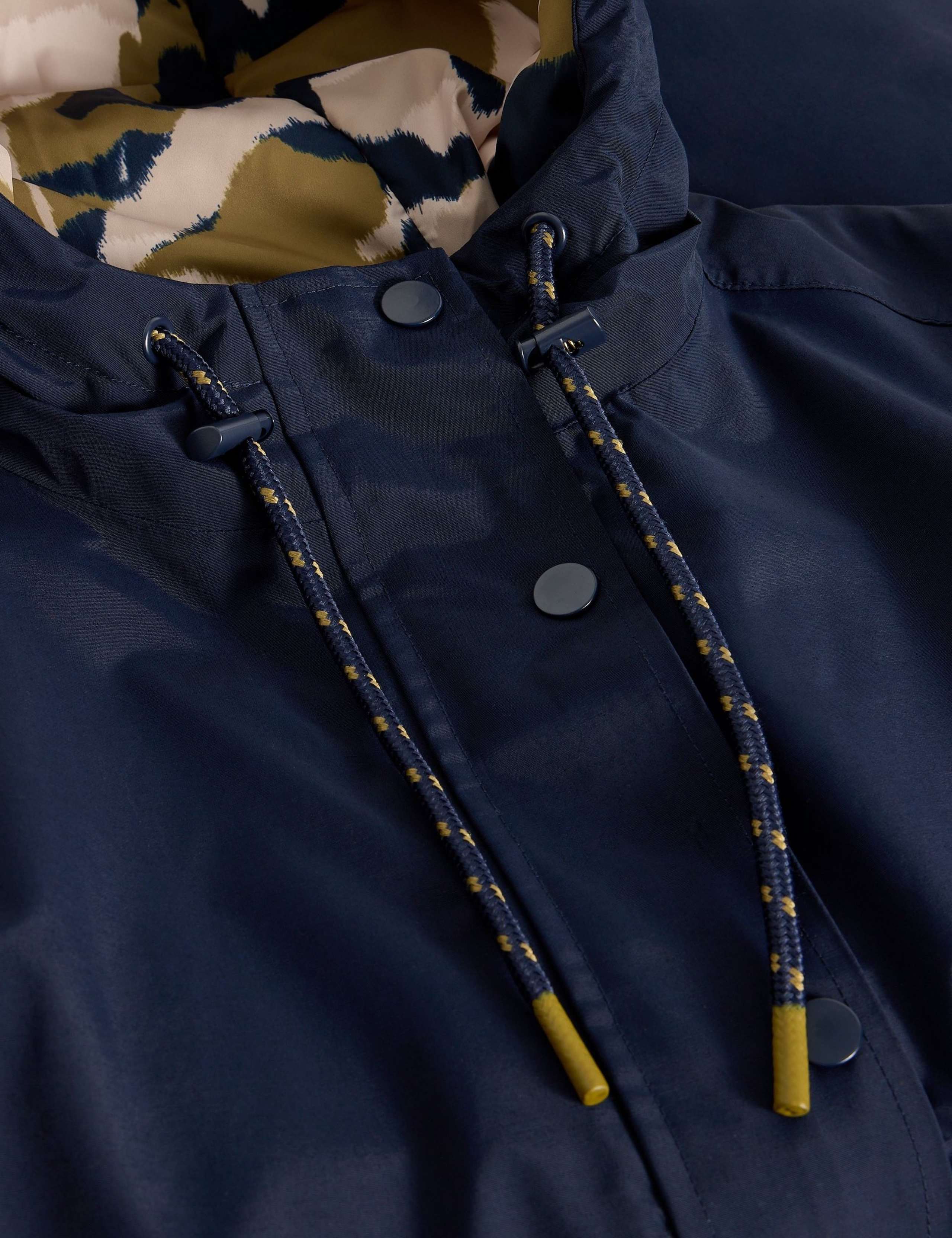 Cotton Rich Hooded Relaxed Raincoat 6 of 6