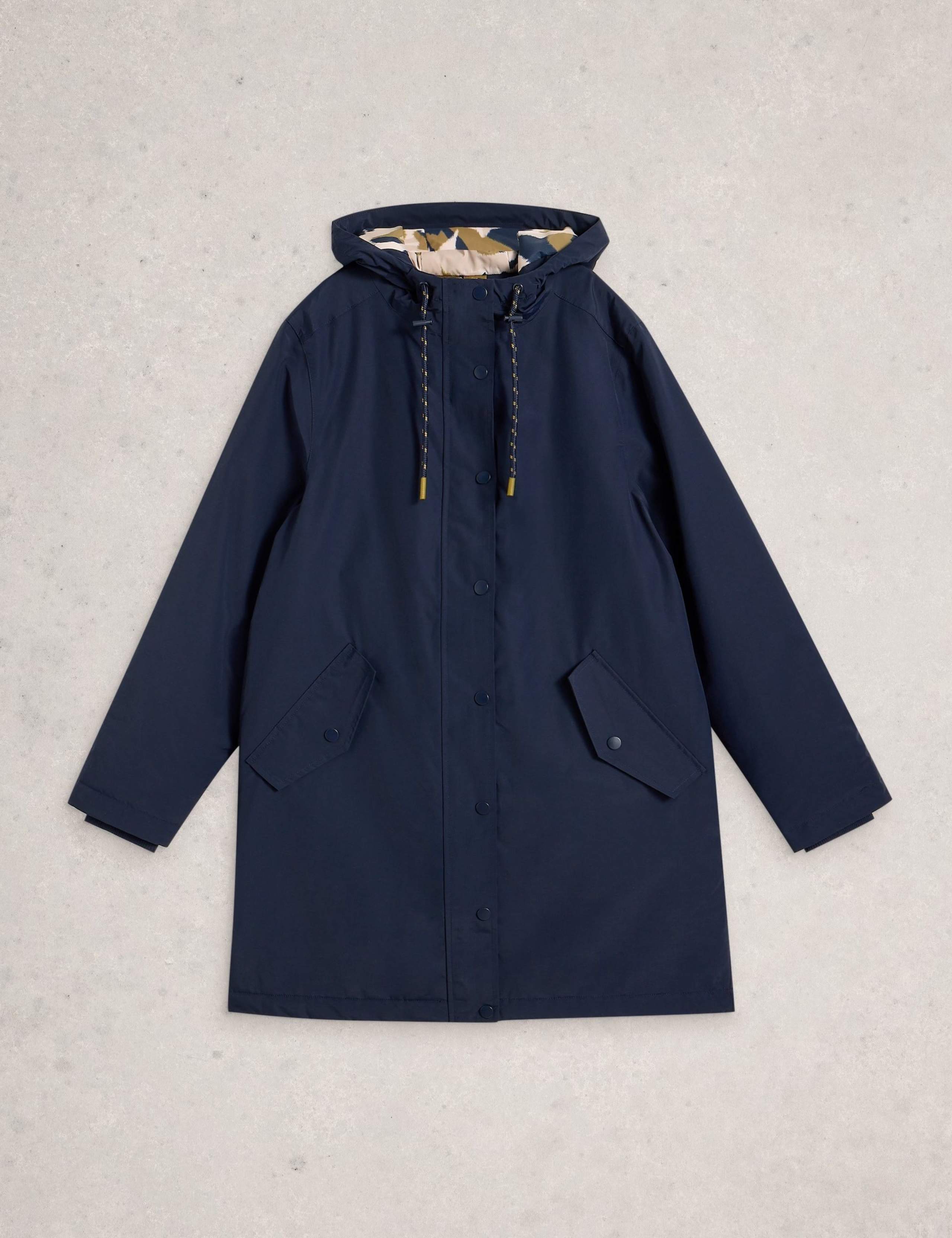 Willow Cotton Rich Hooded Relaxed Raincoat 2 of 6