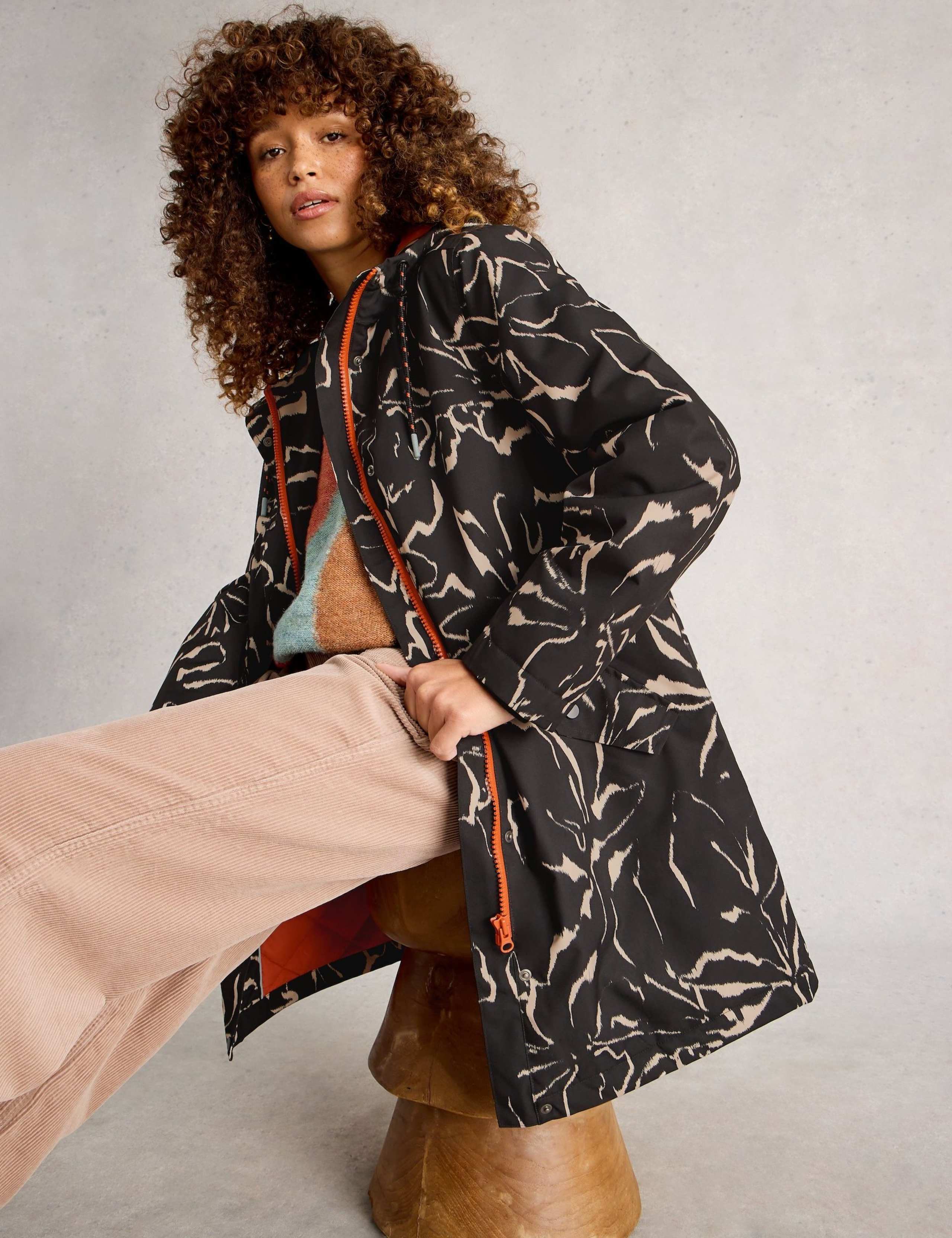 Waterproof Printed Hooded Raincoat 4 of 6