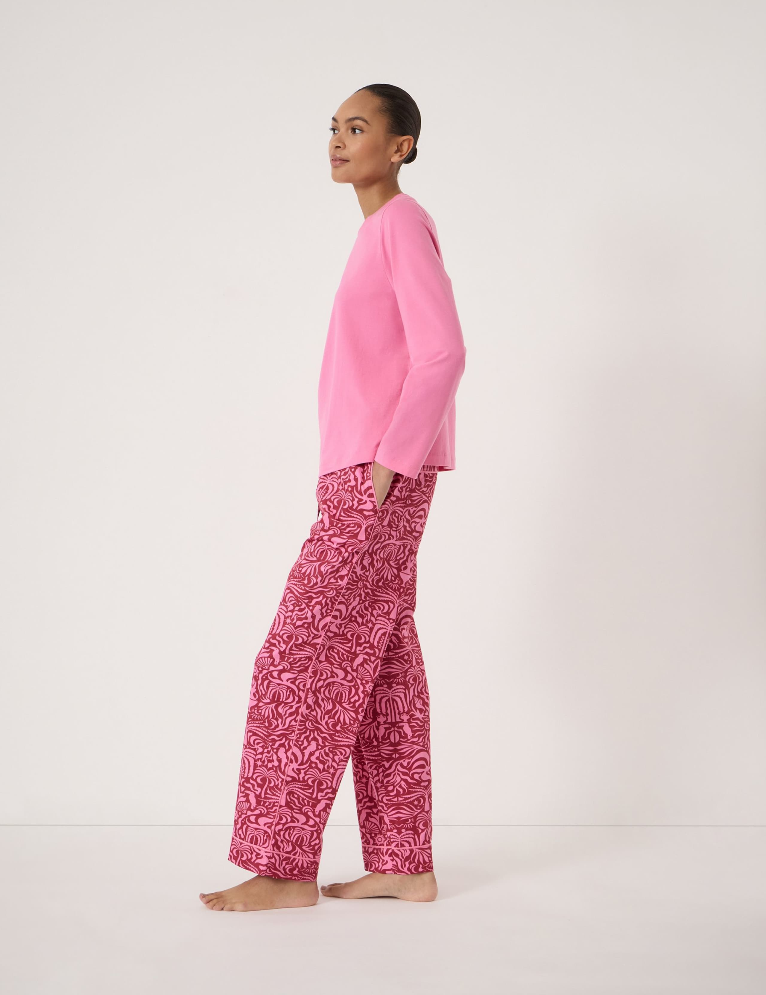 Cotton Rich Printed Pyjama Set 3 of 5