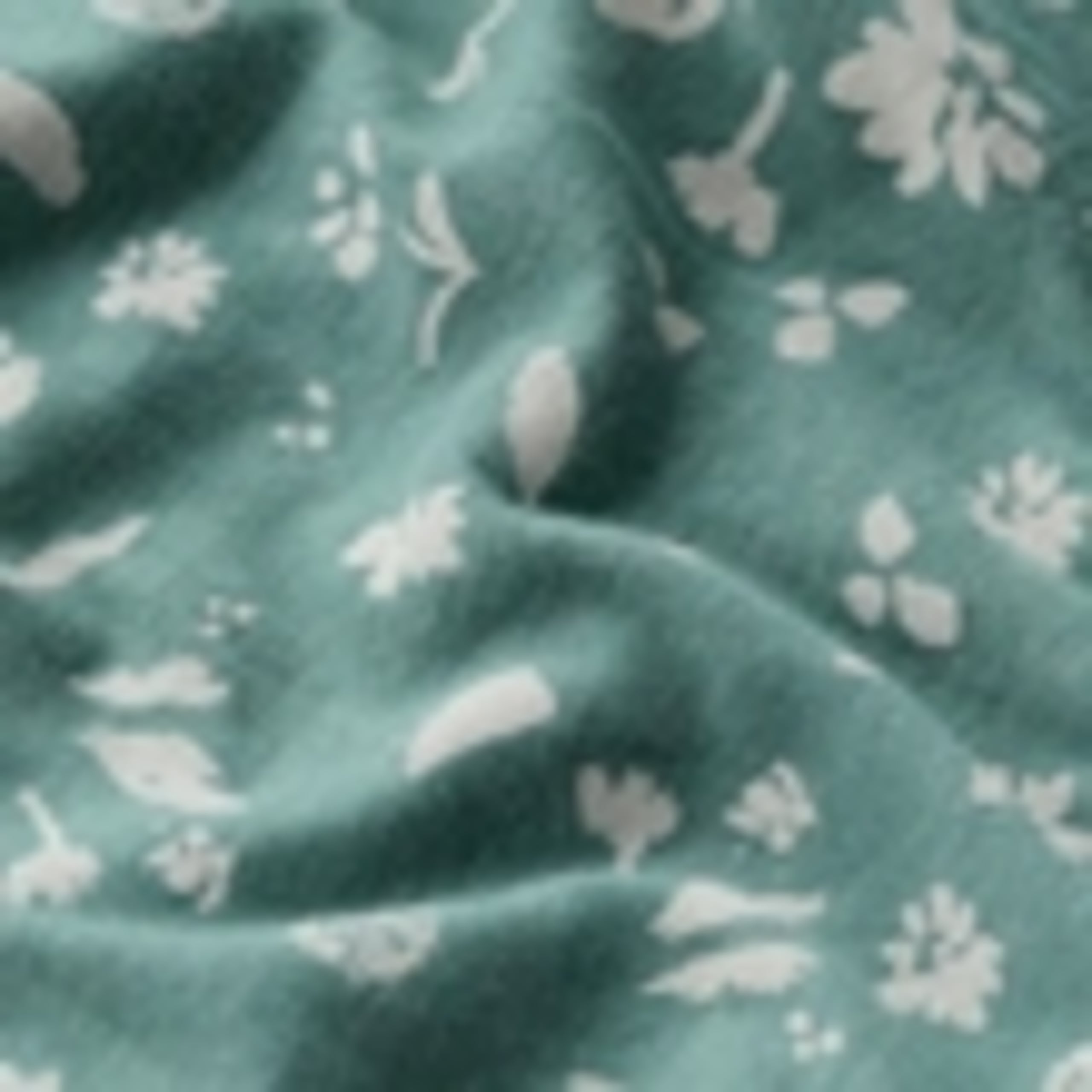 Cotton Rich Floral Pleat Detail Top 5 of 5
