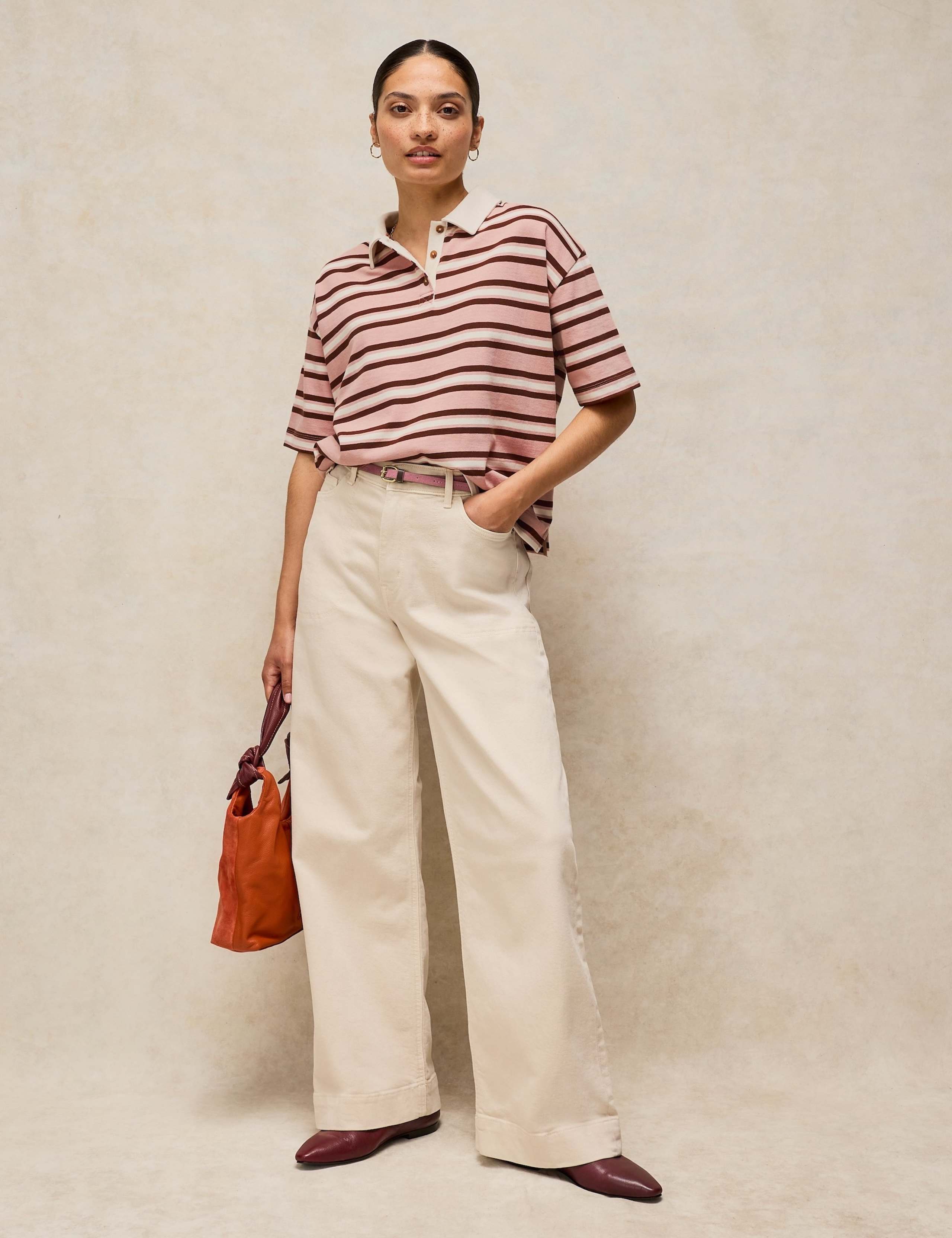 Pure Cotton Striped Rugby Top 3 of 6