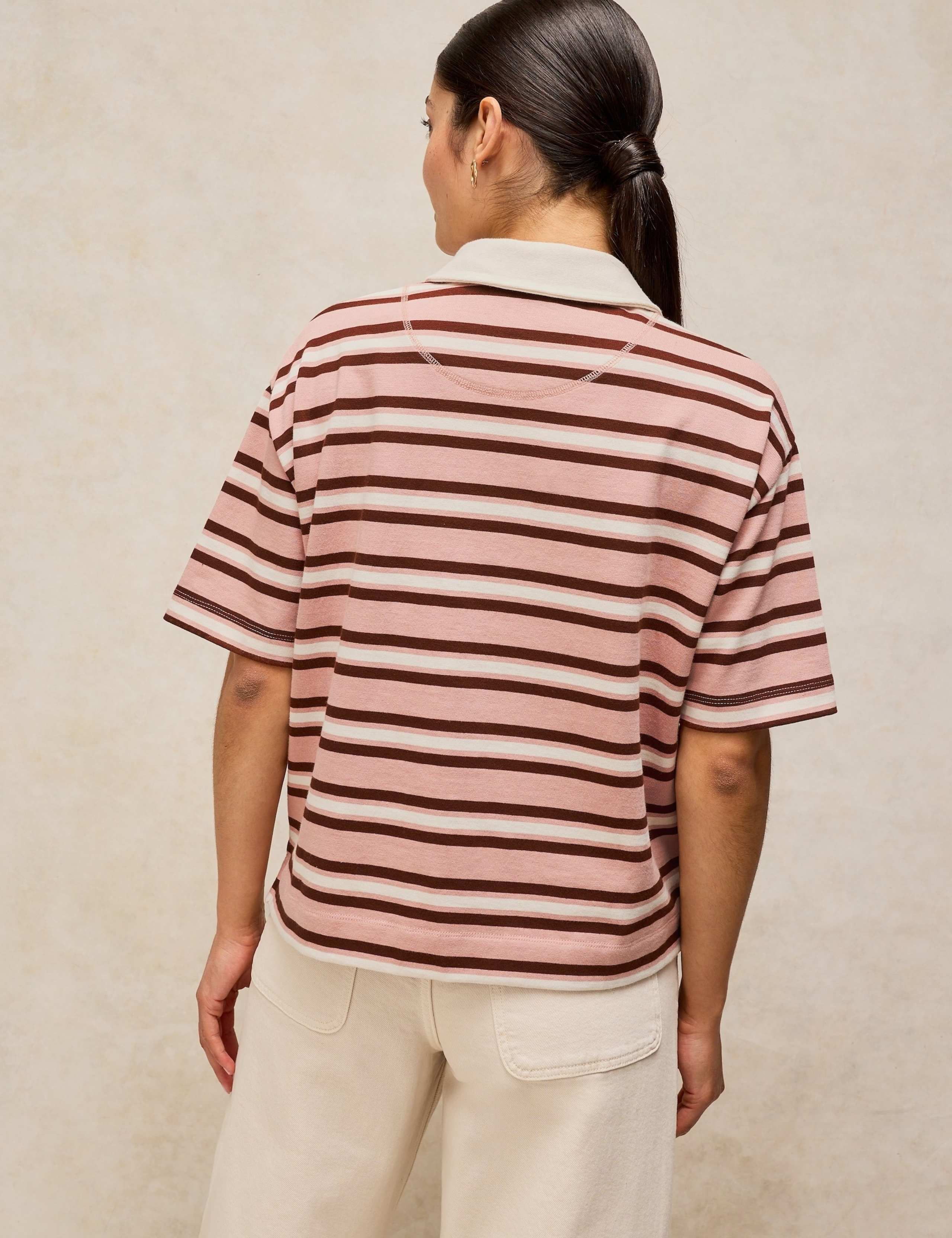 Pure Cotton Striped Rugby Top 4 of 6