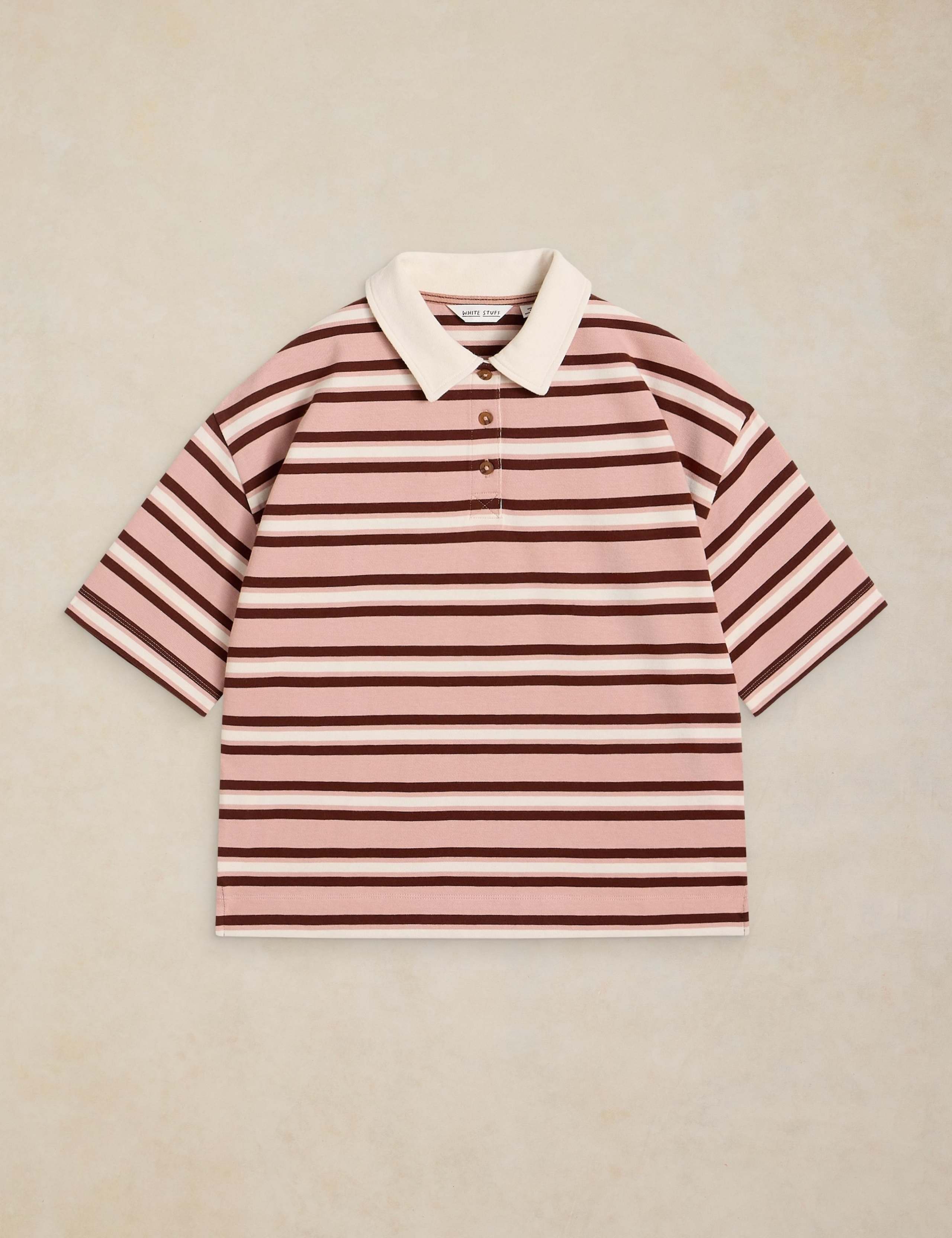 Pure Cotton Striped Rugby Top 2 of 6